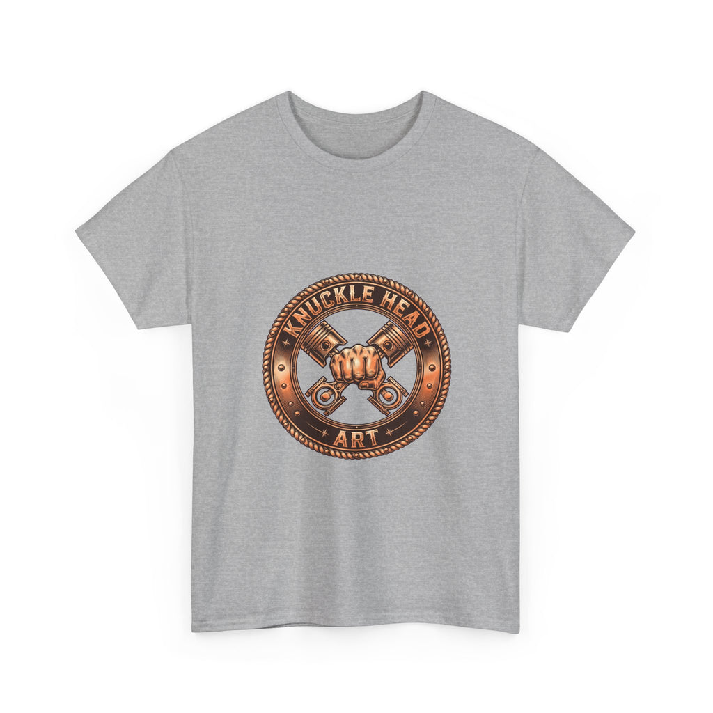 Knucklehead Art Metal Emblem T‑Shirt