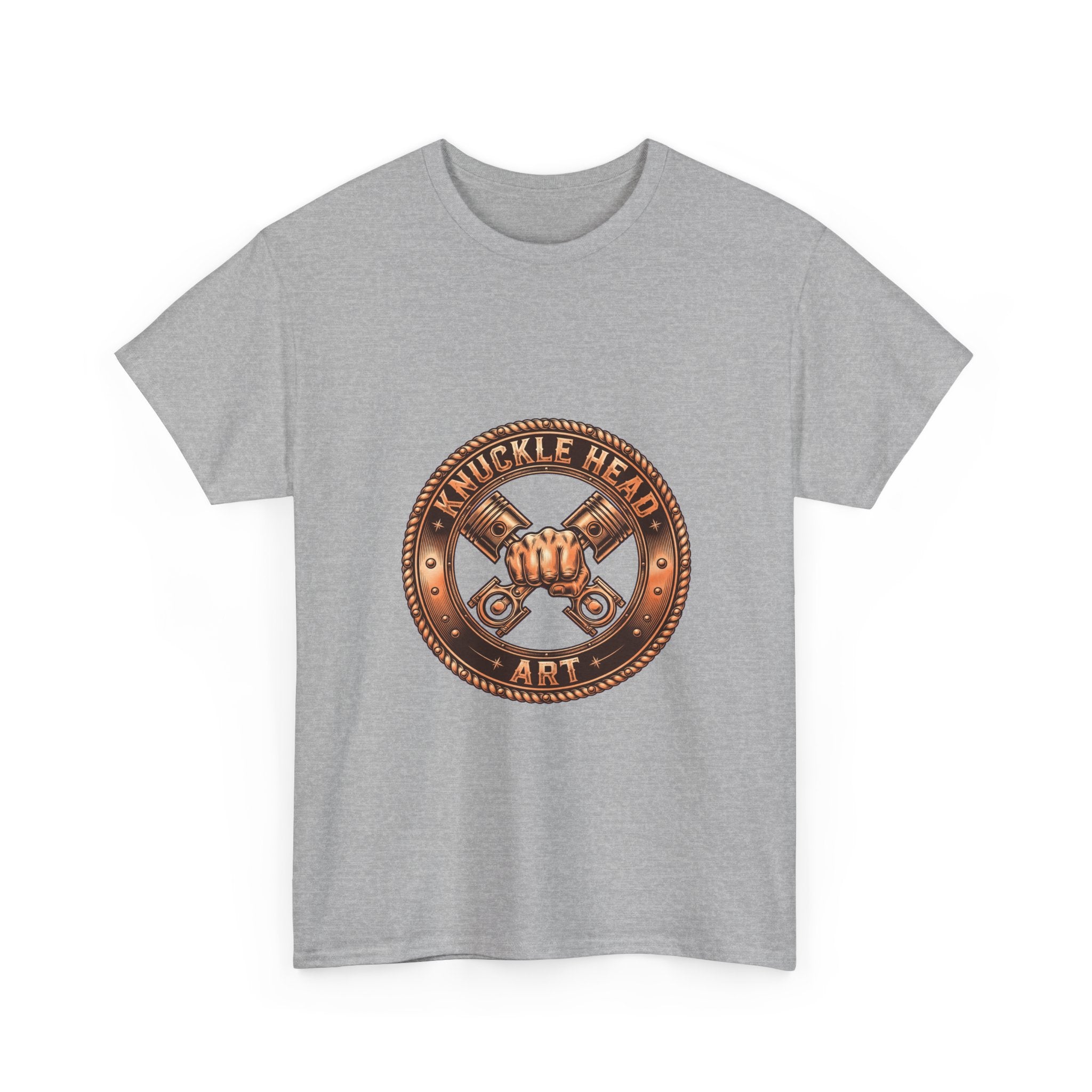 Knucklehead Art Metal Emblem T‑Shirt