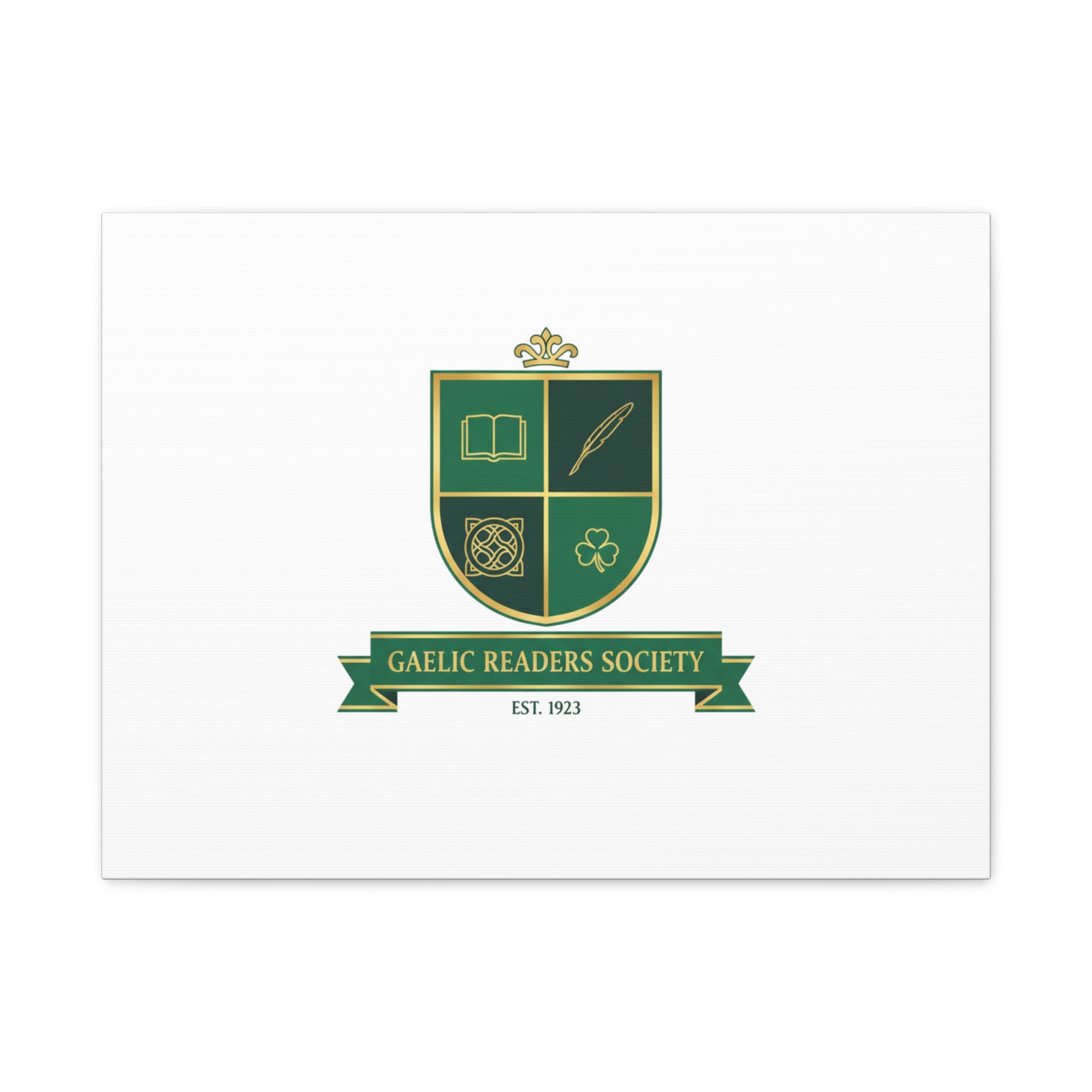 Gaelic Crest Shield Canvas | Celtic crest, Irish heritage logo 24″ x 18″ (Horizontal) 1.25"