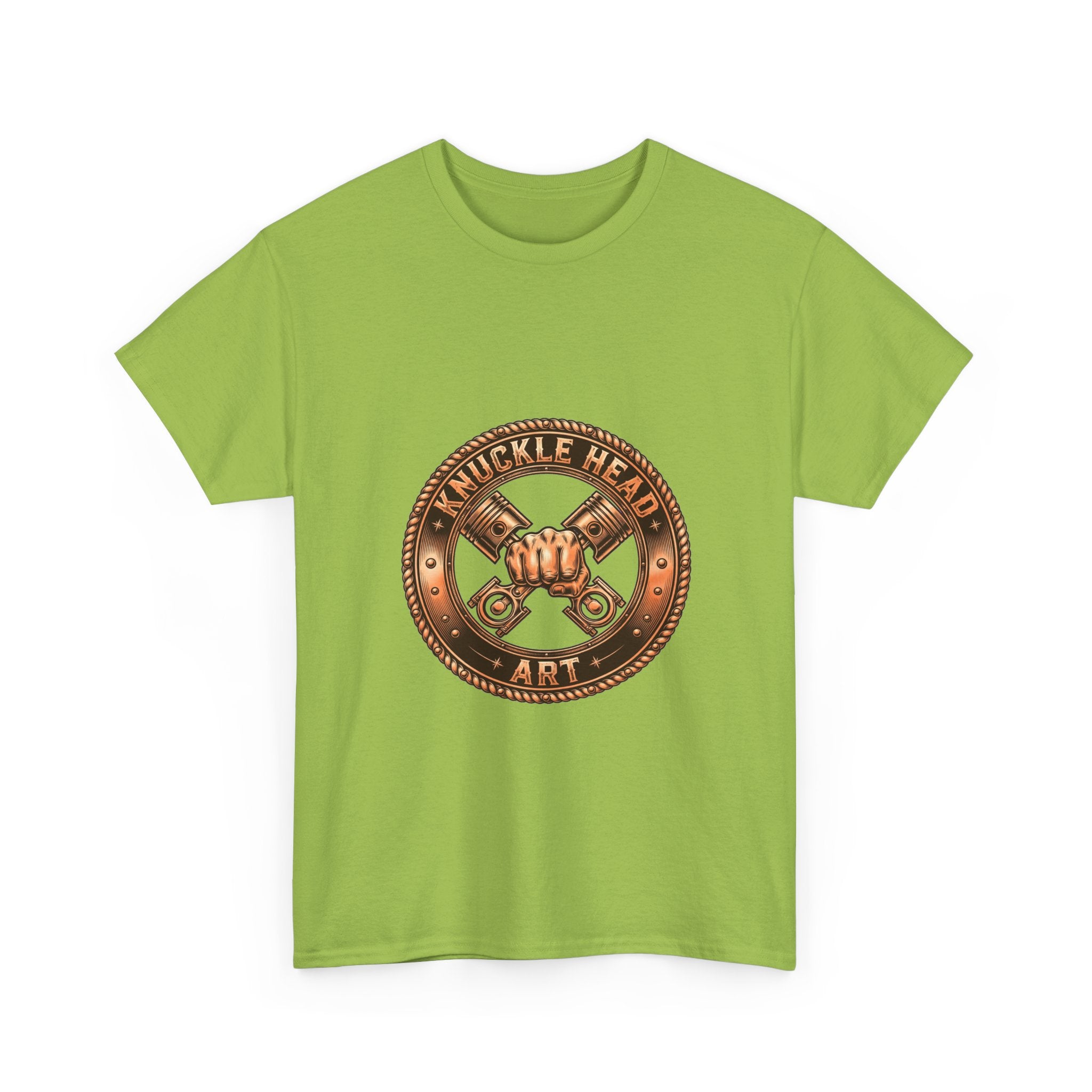 Knucklehead Art Metal Emblem T‑Shirt