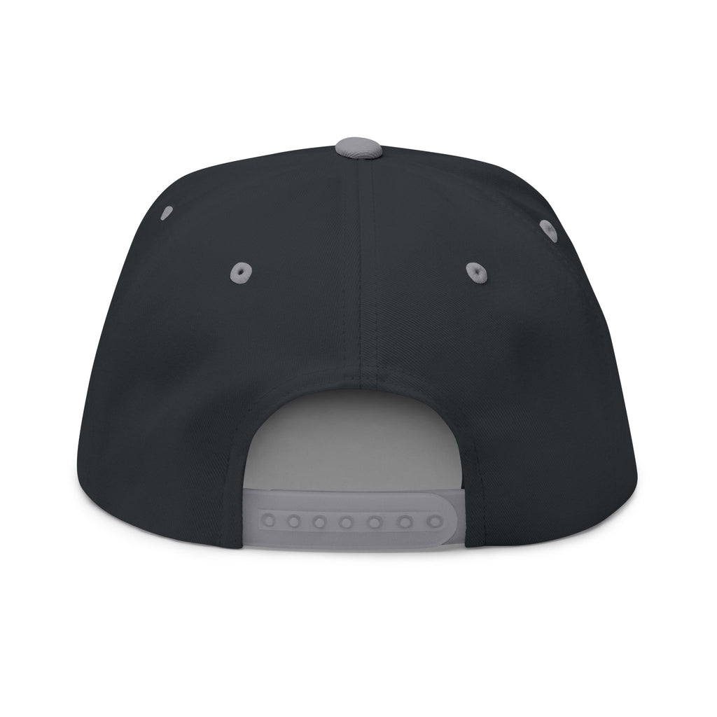 Embroidered Gold Eagle Flat Bill Cap