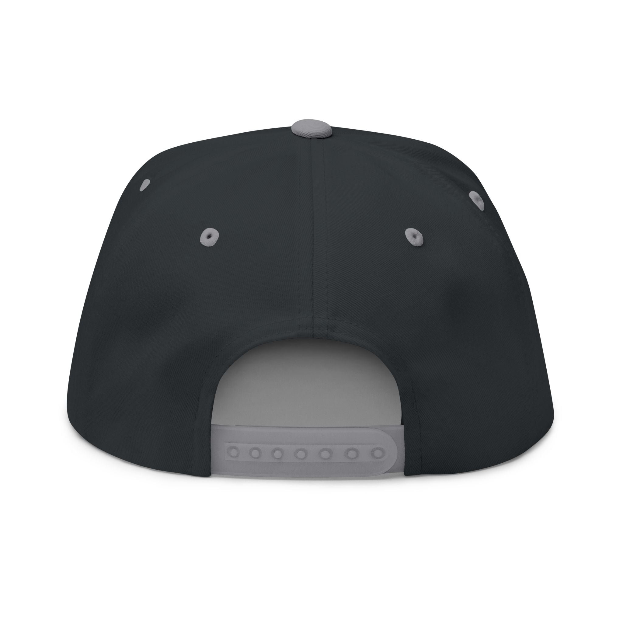 Embroidered Gold Eagle Flat Bill Cap