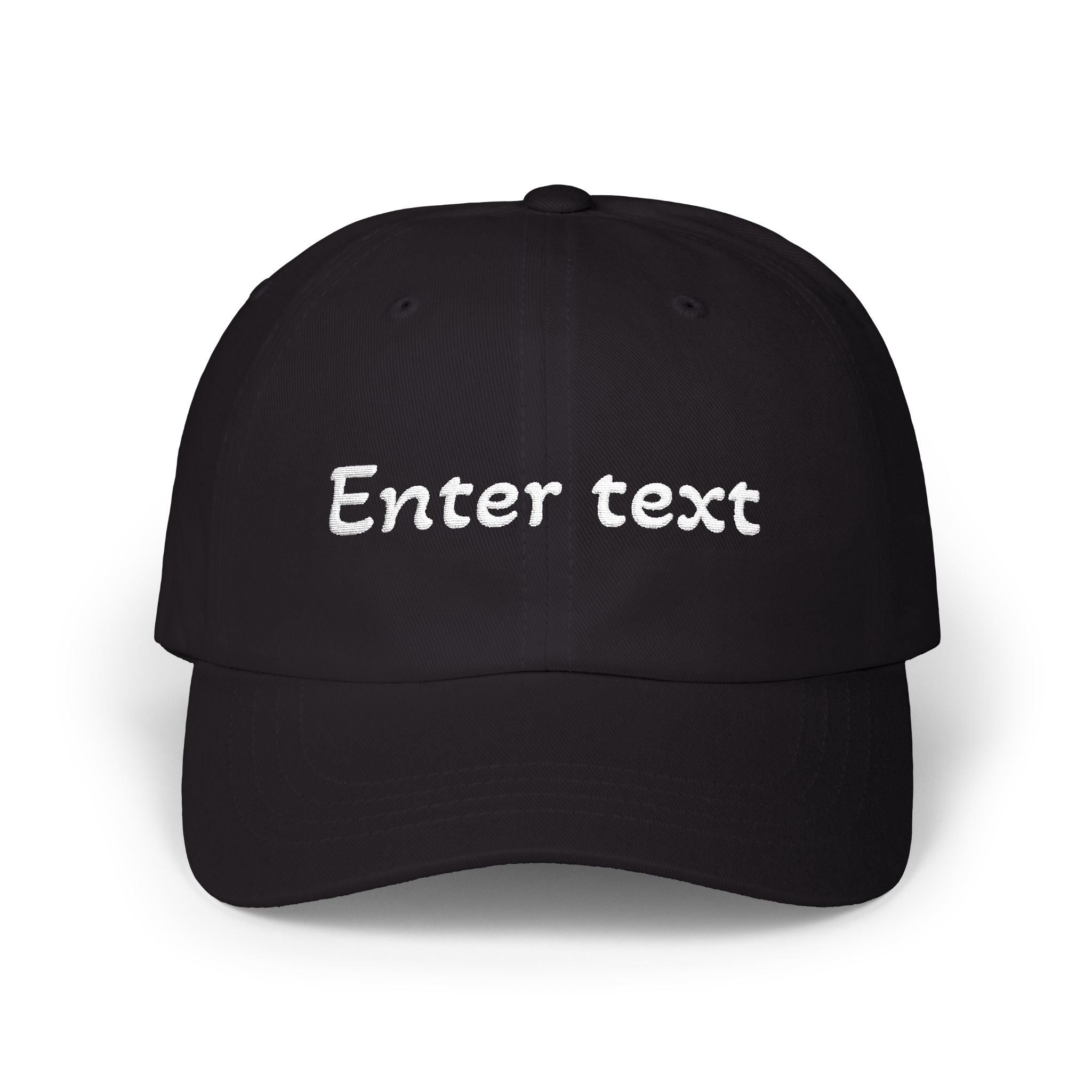 Custom Script Text Dad Cap | Personalized Embroidered Baseball Hat