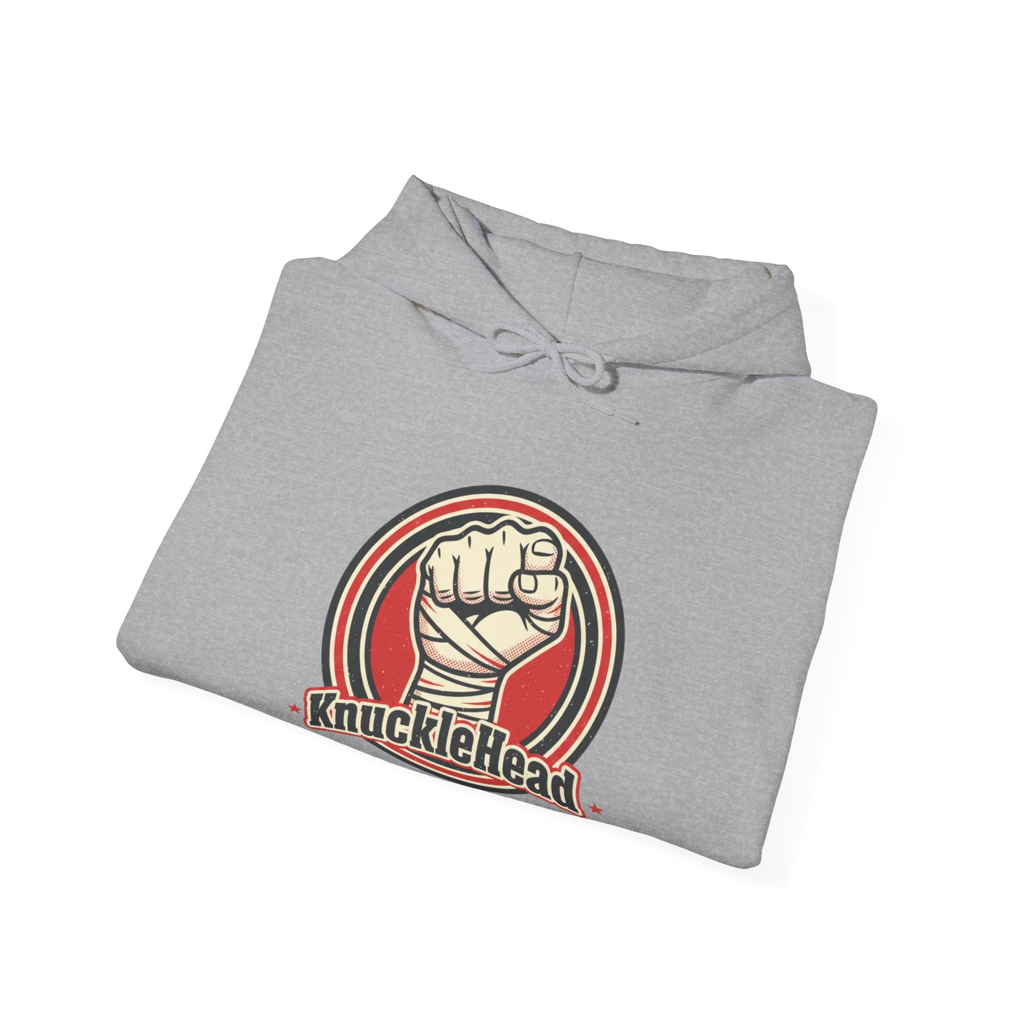 Knucklehead Fist Hoodie – Retro Boxing Punch Graphic Sweatshirt