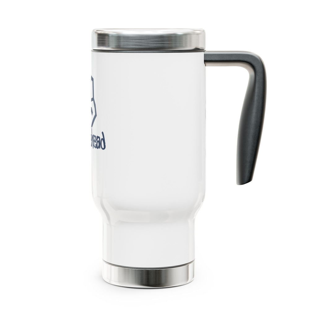 Travel Mug — 'Knucklehead' Fist Logo 14oz Stainless Steel Travel Mug with Handle 14oz
