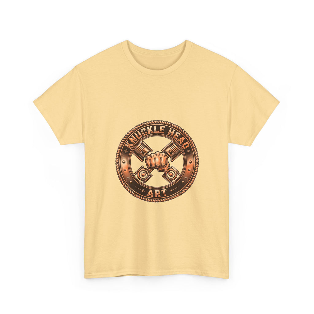 Knucklehead Art Metal Emblem T‑Shirt