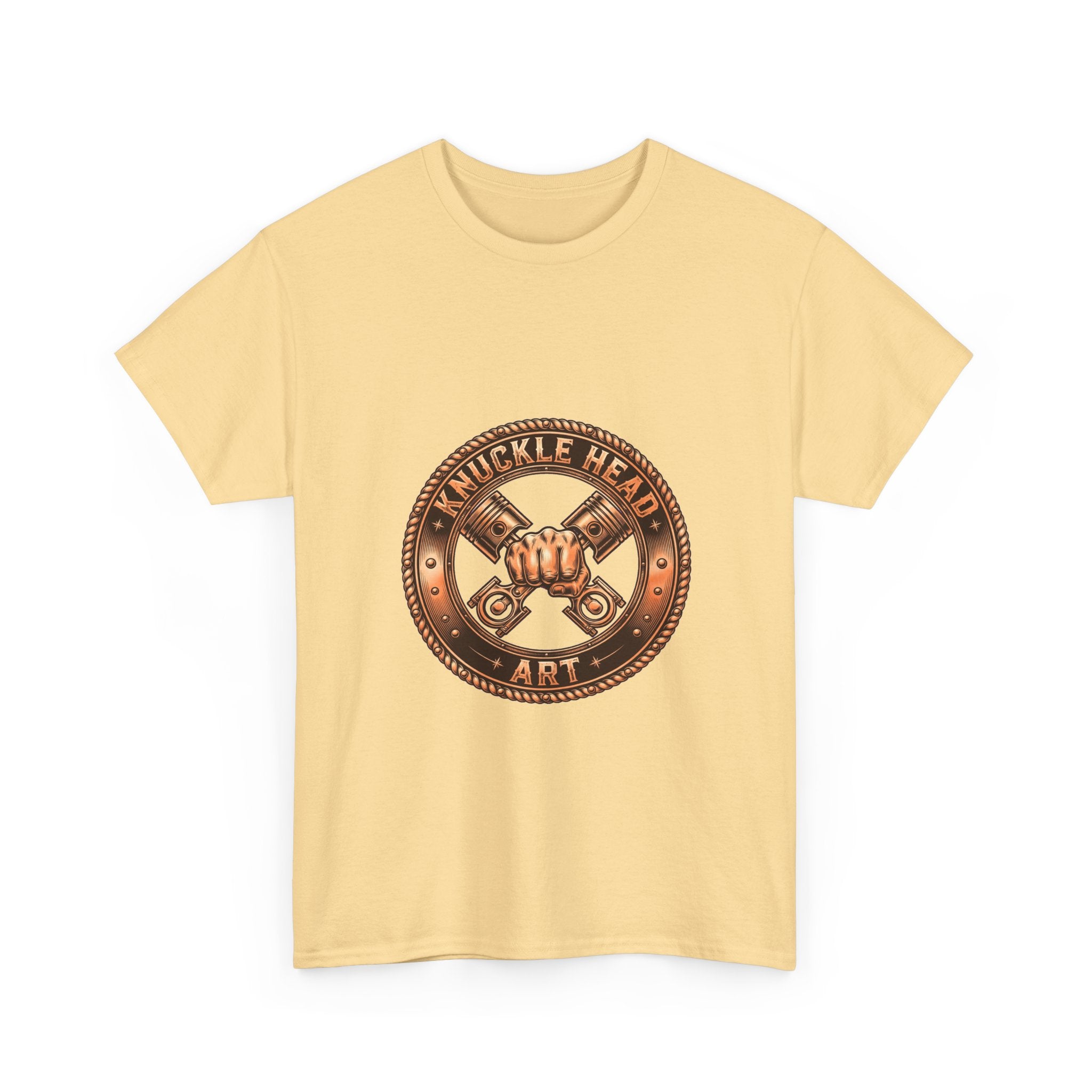 Knucklehead Art Metal Emblem T‑Shirt