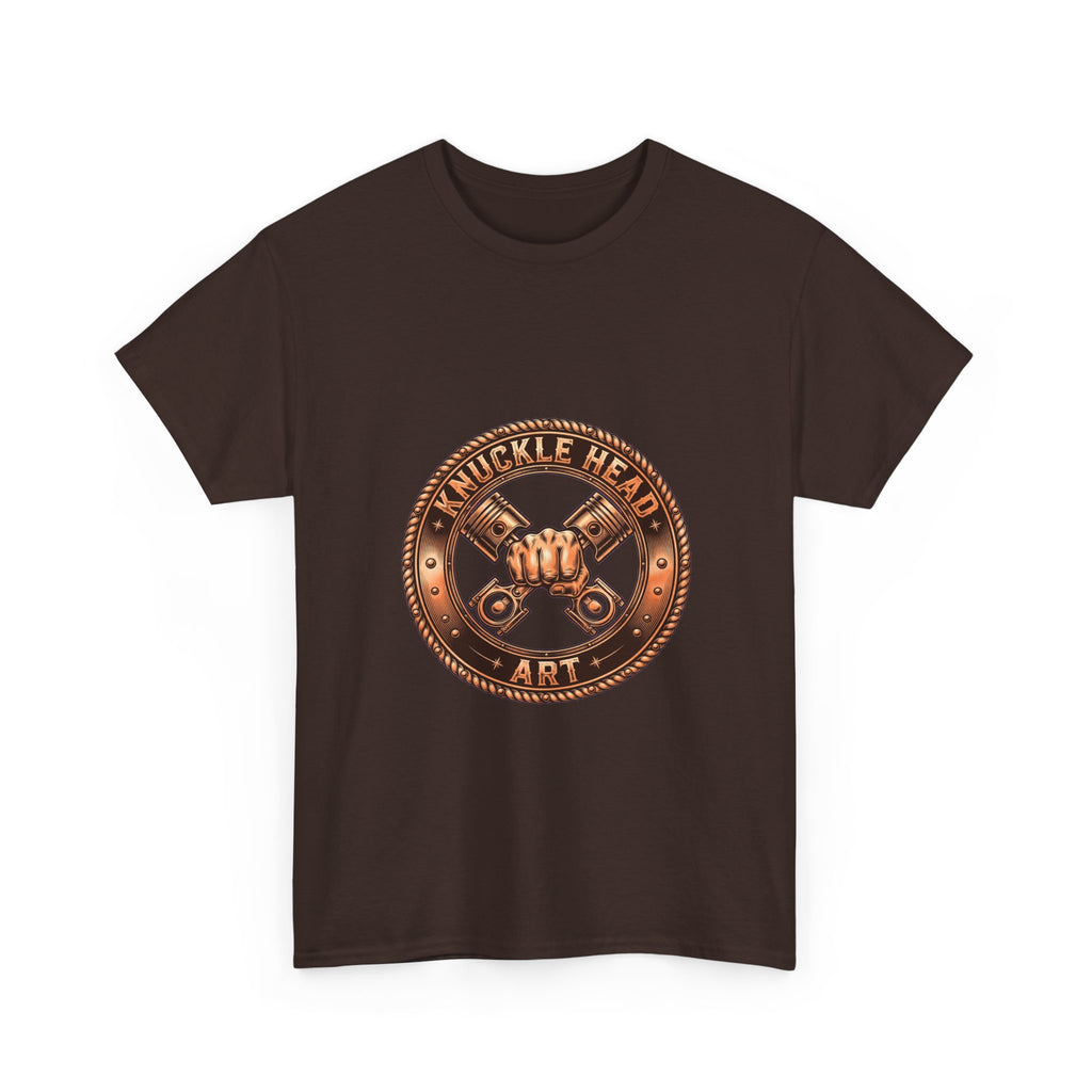 Knucklehead Art Metal Emblem T‑Shirt