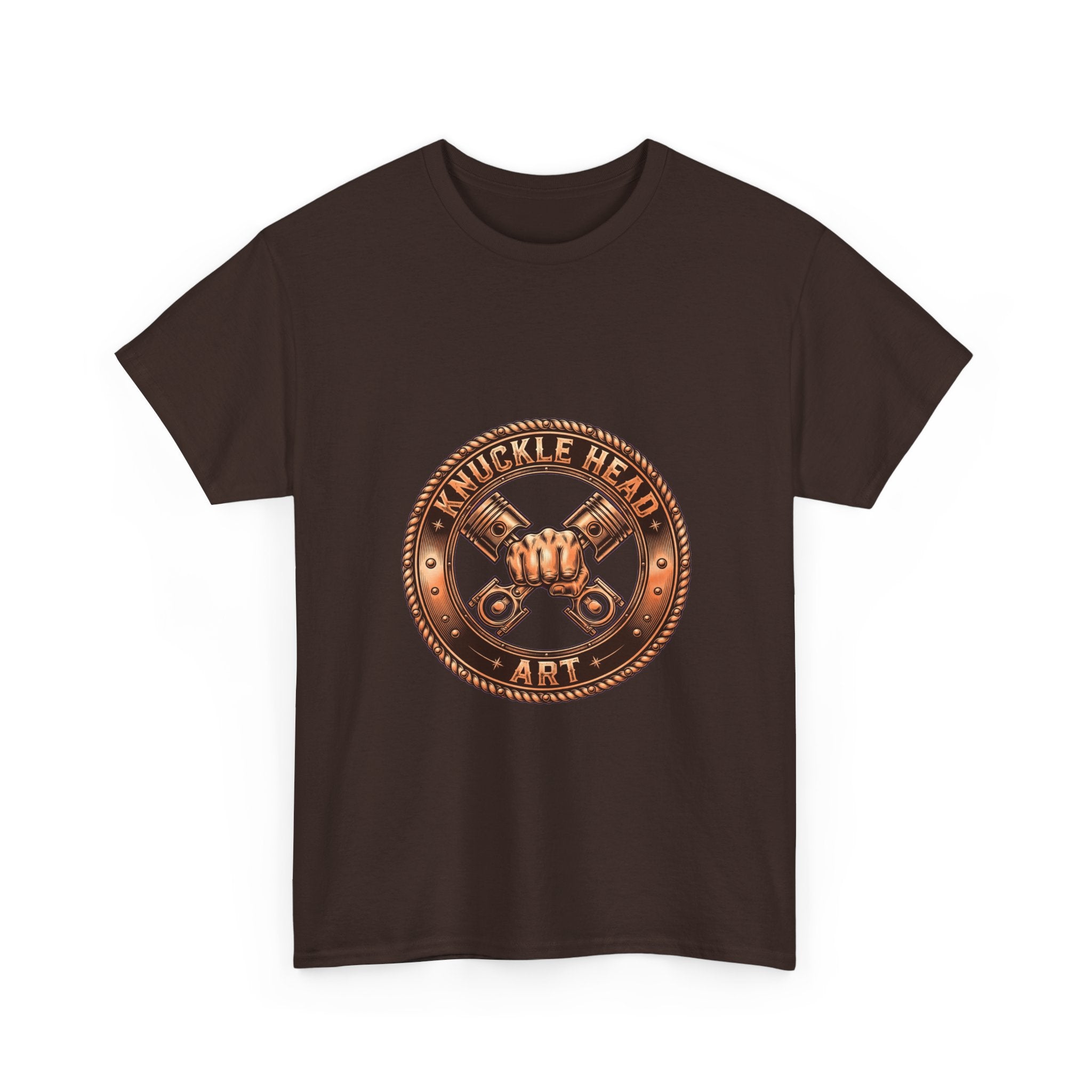 Knucklehead Art Metal Emblem T‑Shirt