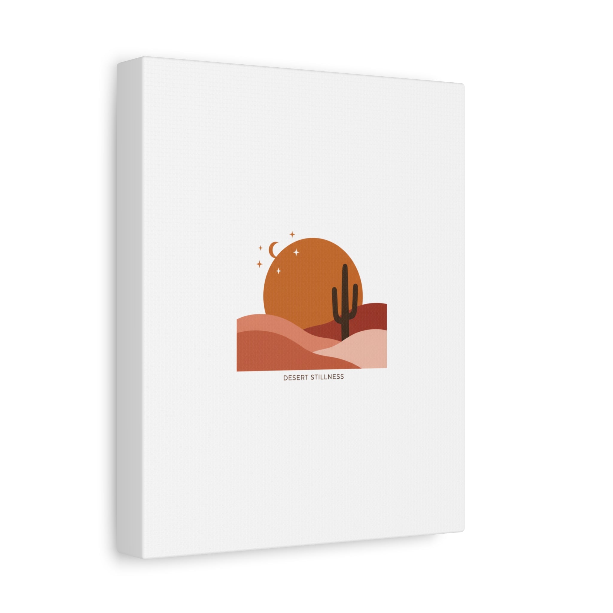 Desert Stillness Canvas, Desert Sunset Minimalist Mesa | Southwestern Art Print