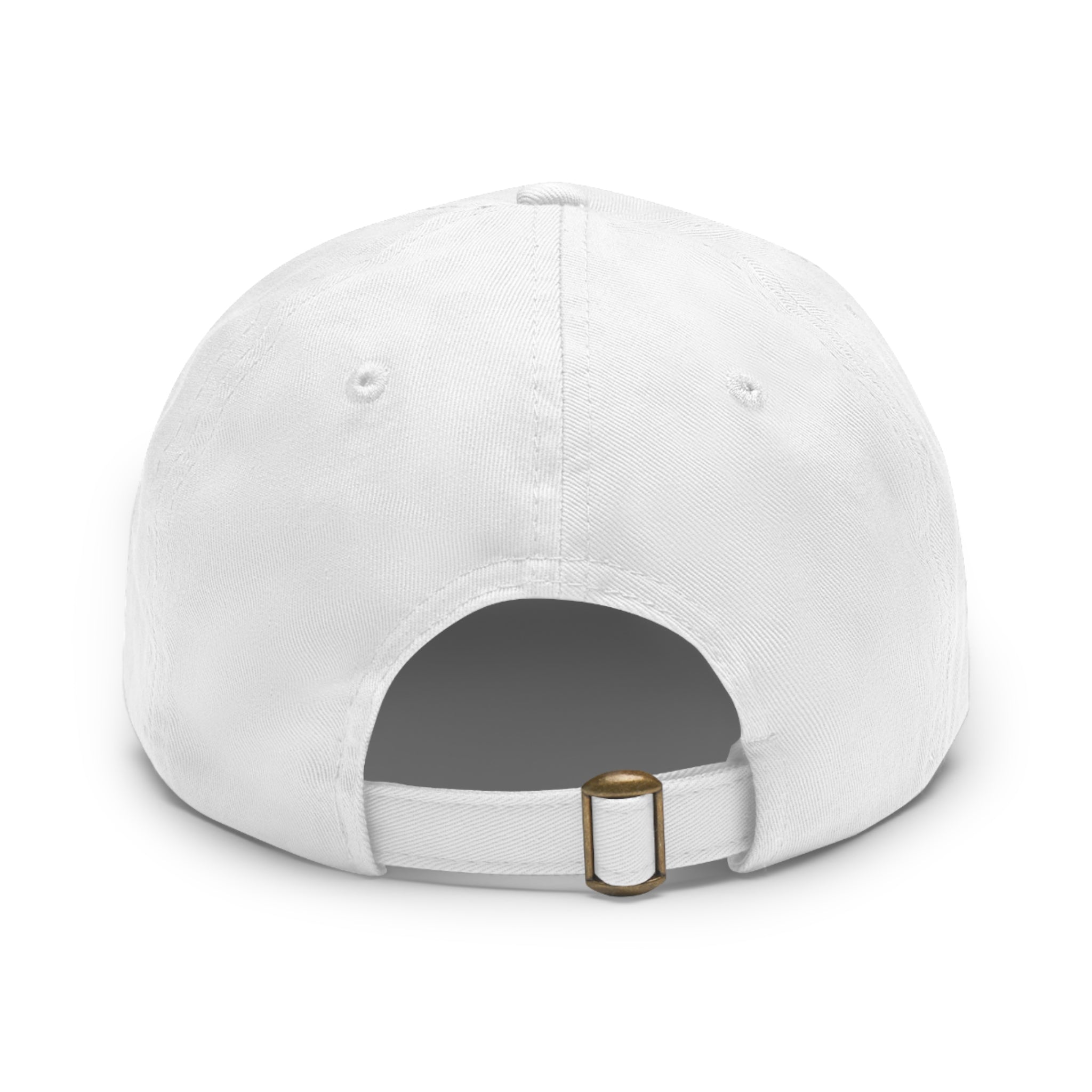 Built for Peace Leather Patch Dad Hat — Casual Cotton Baseball Cap