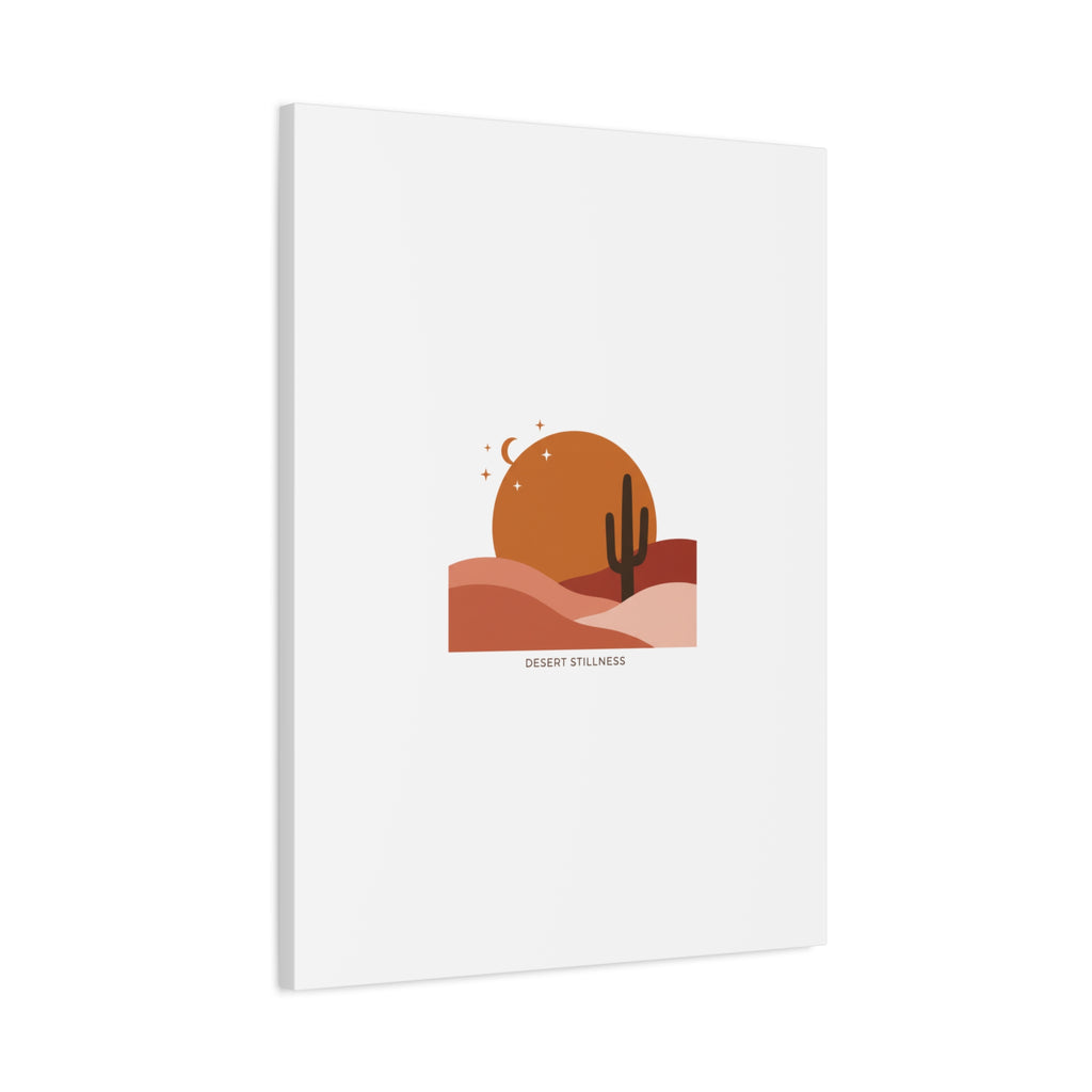 Desert Stillness Canvas, Desert Sunset Minimalist Mesa | Southwestern Art Print 36" x 36" 1.25"