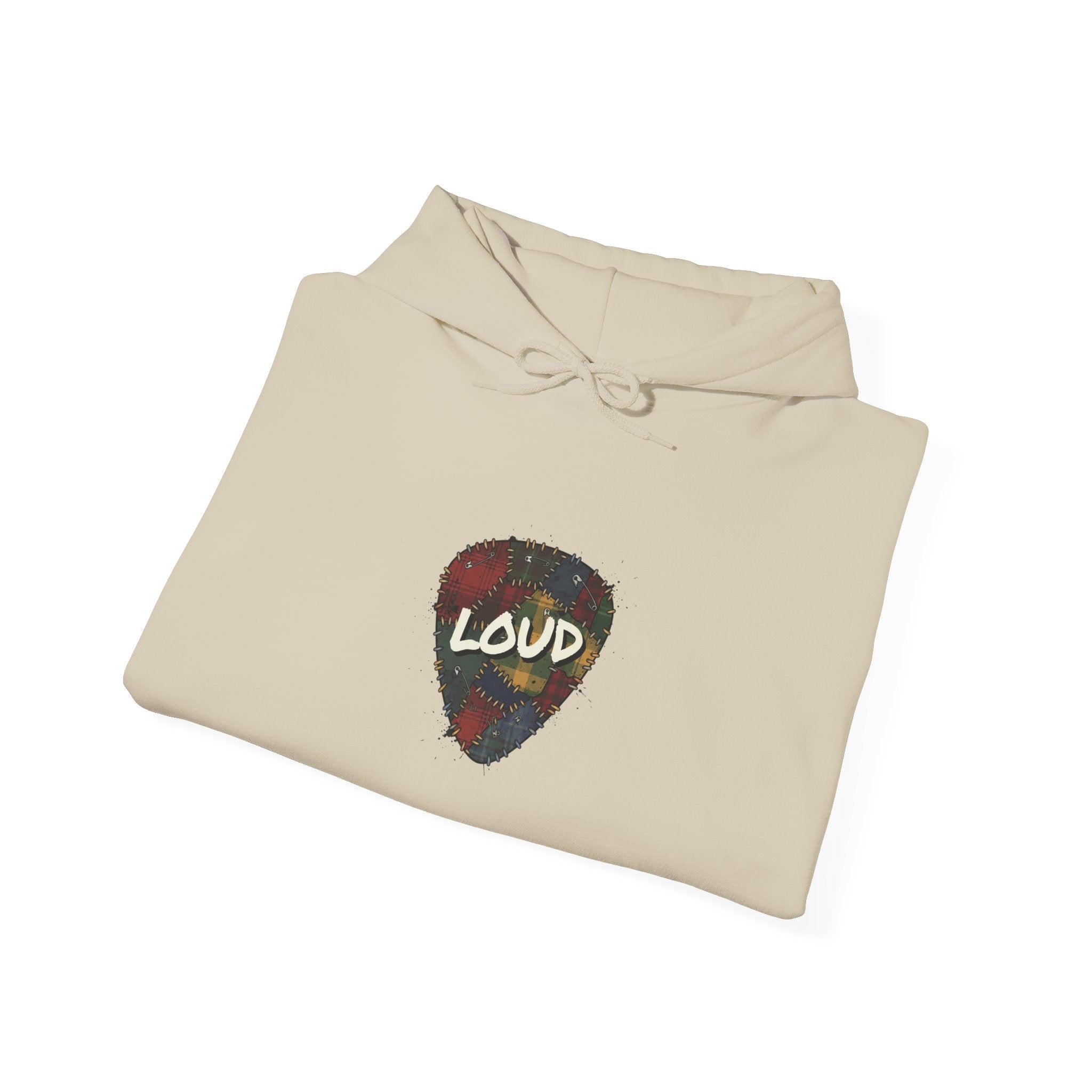 Loud Guitar Pick Hoodie | grunge revival, flannel aesthetic Navy