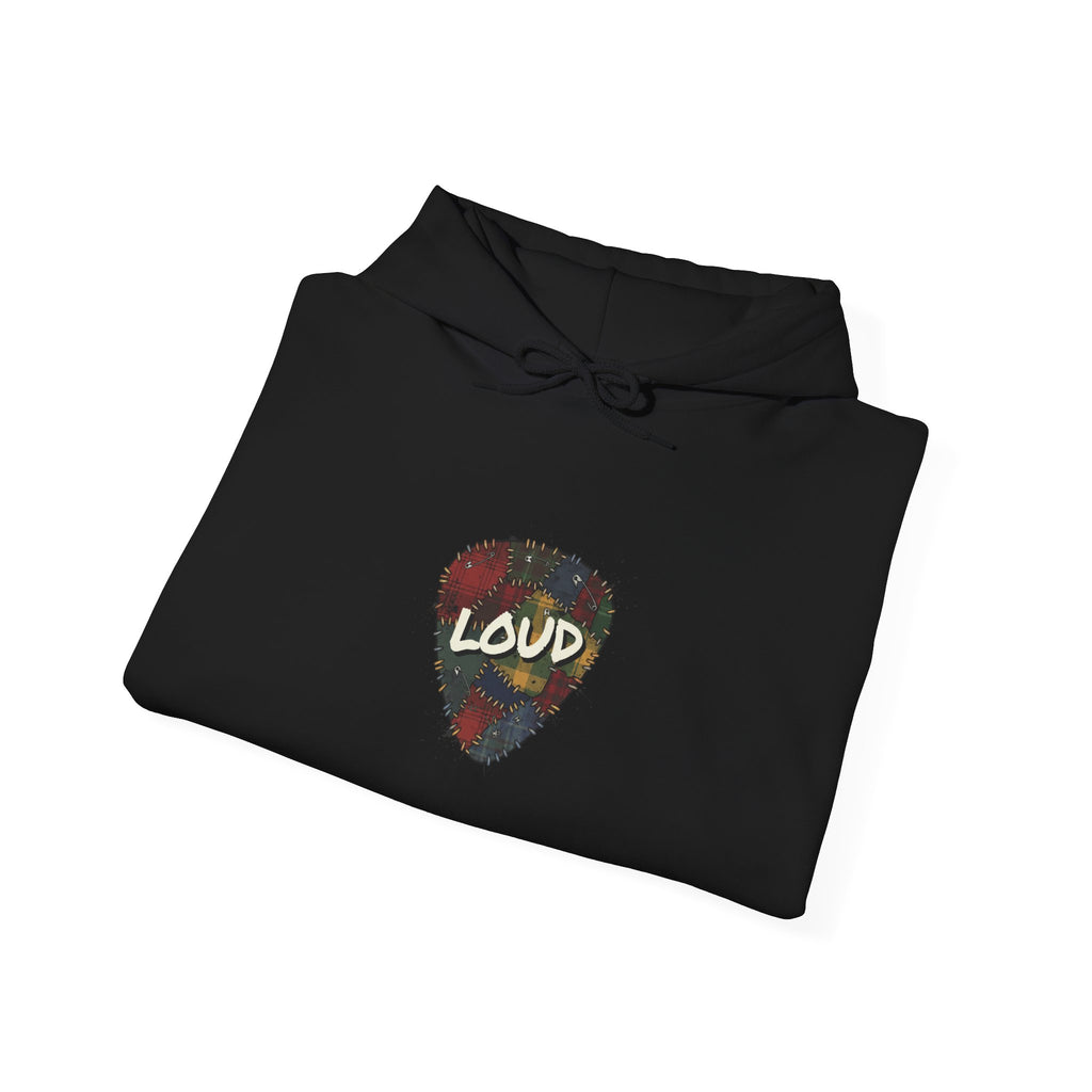 Loud Guitar Pick Hoodie | grunge revival, flannel aesthetic Navy