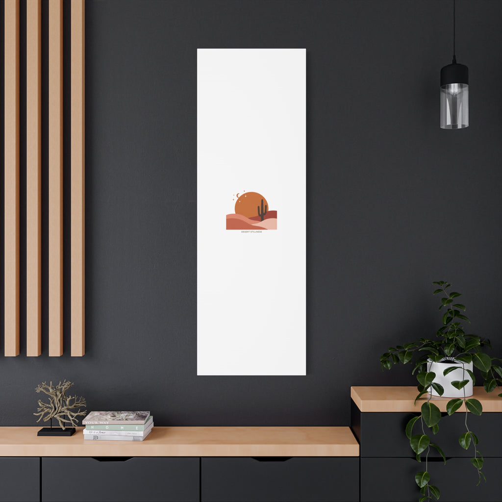Desert Stillness Canvas, Desert Sunset Minimalist Mesa | Southwestern Art Print