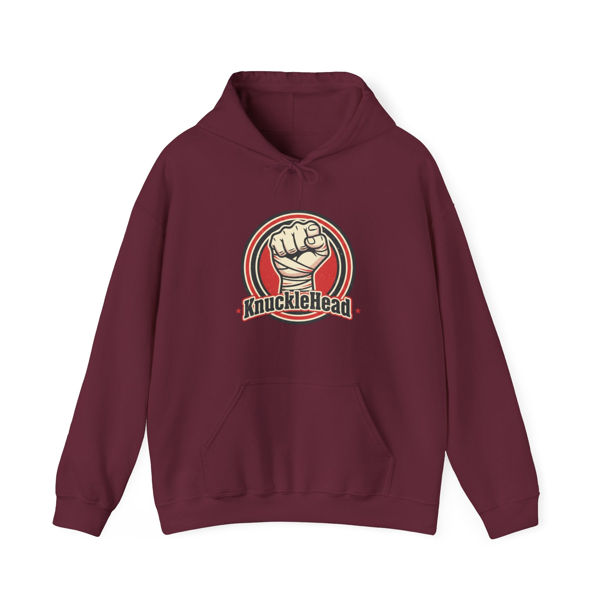 Knucklehead Fist Hoodie – Retro Boxing Punch Graphic Sweatshirt