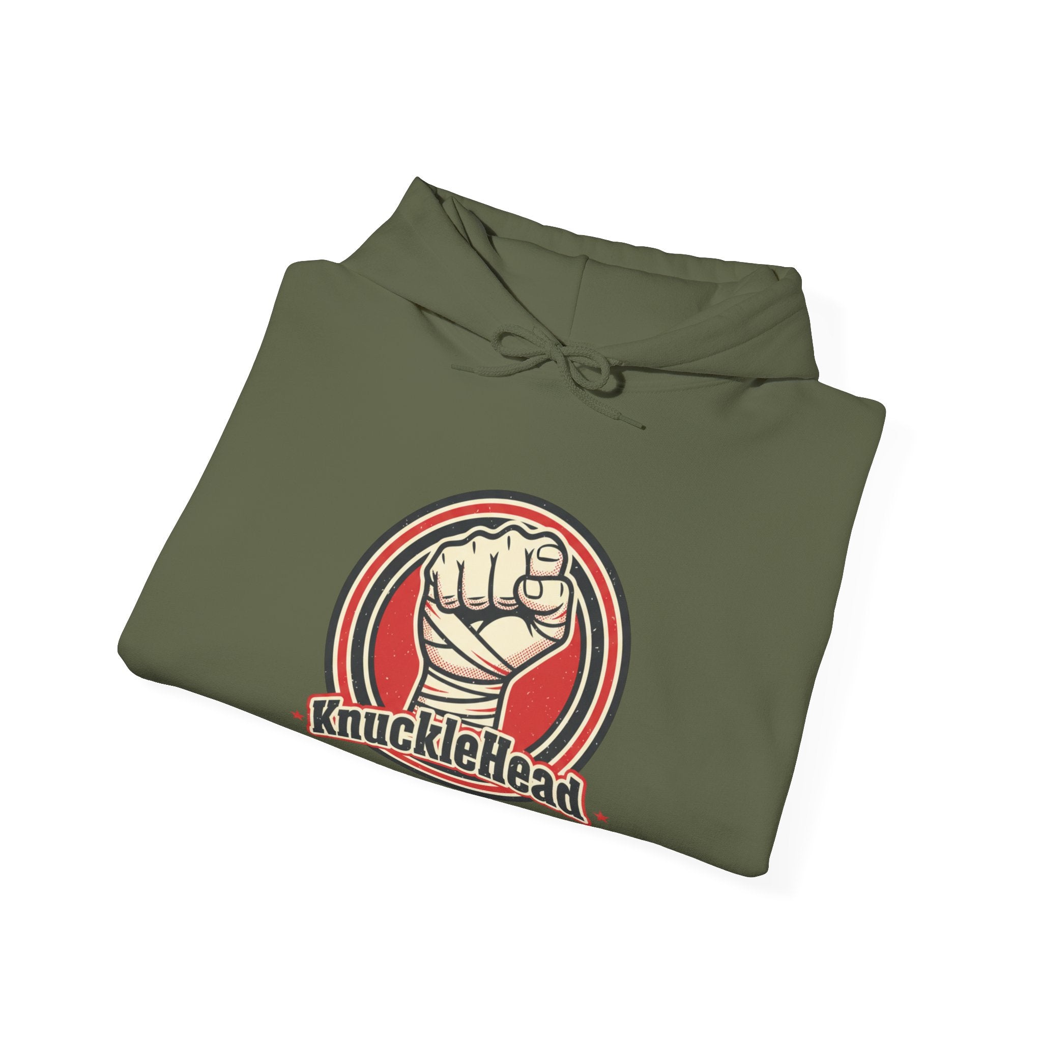 Knucklehead Fist Hoodie – Retro Boxing Punch Graphic Sweatshirt