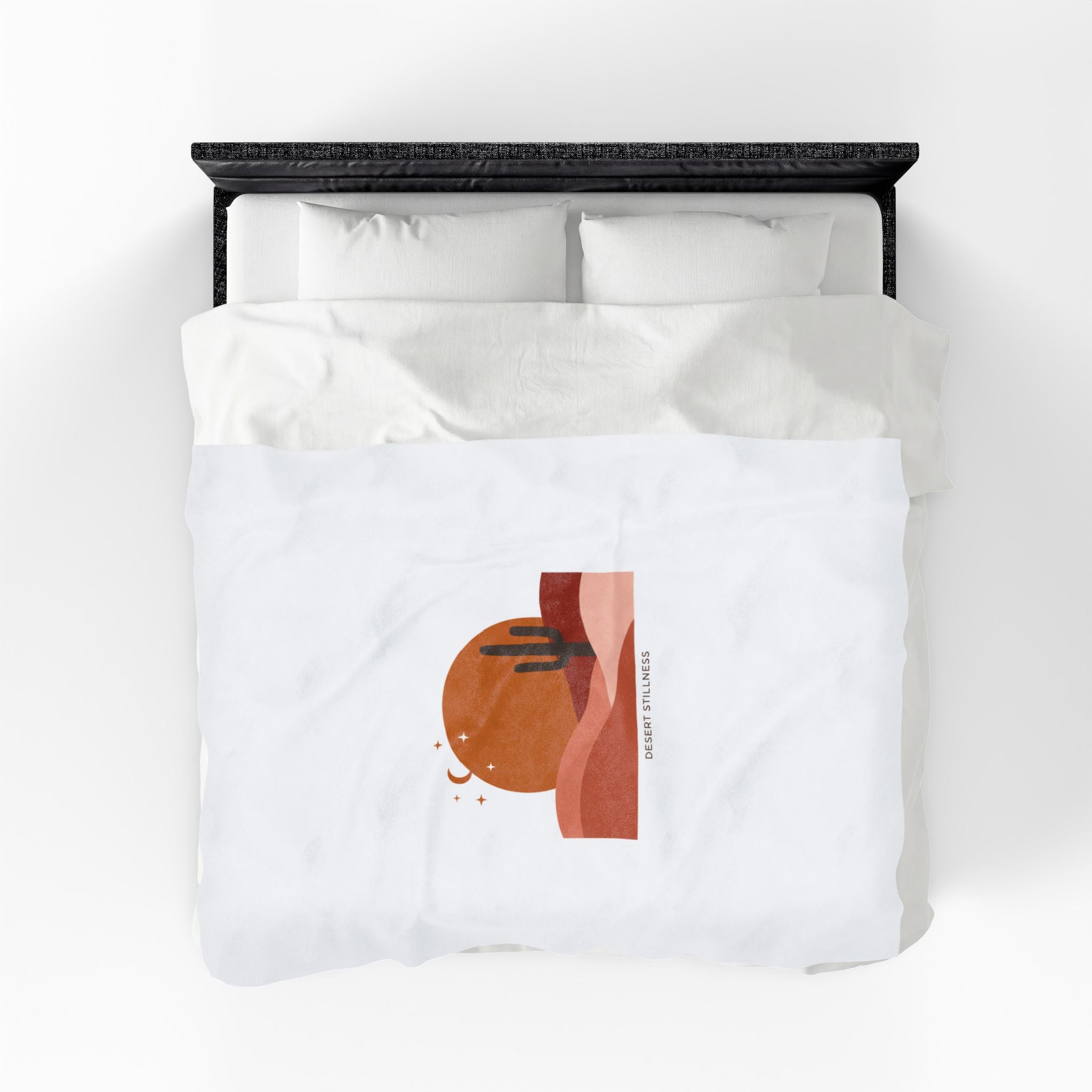 Desert Sunset Mesa Throw Blanket | Southwestern minimalist, adobe-inspired wall art