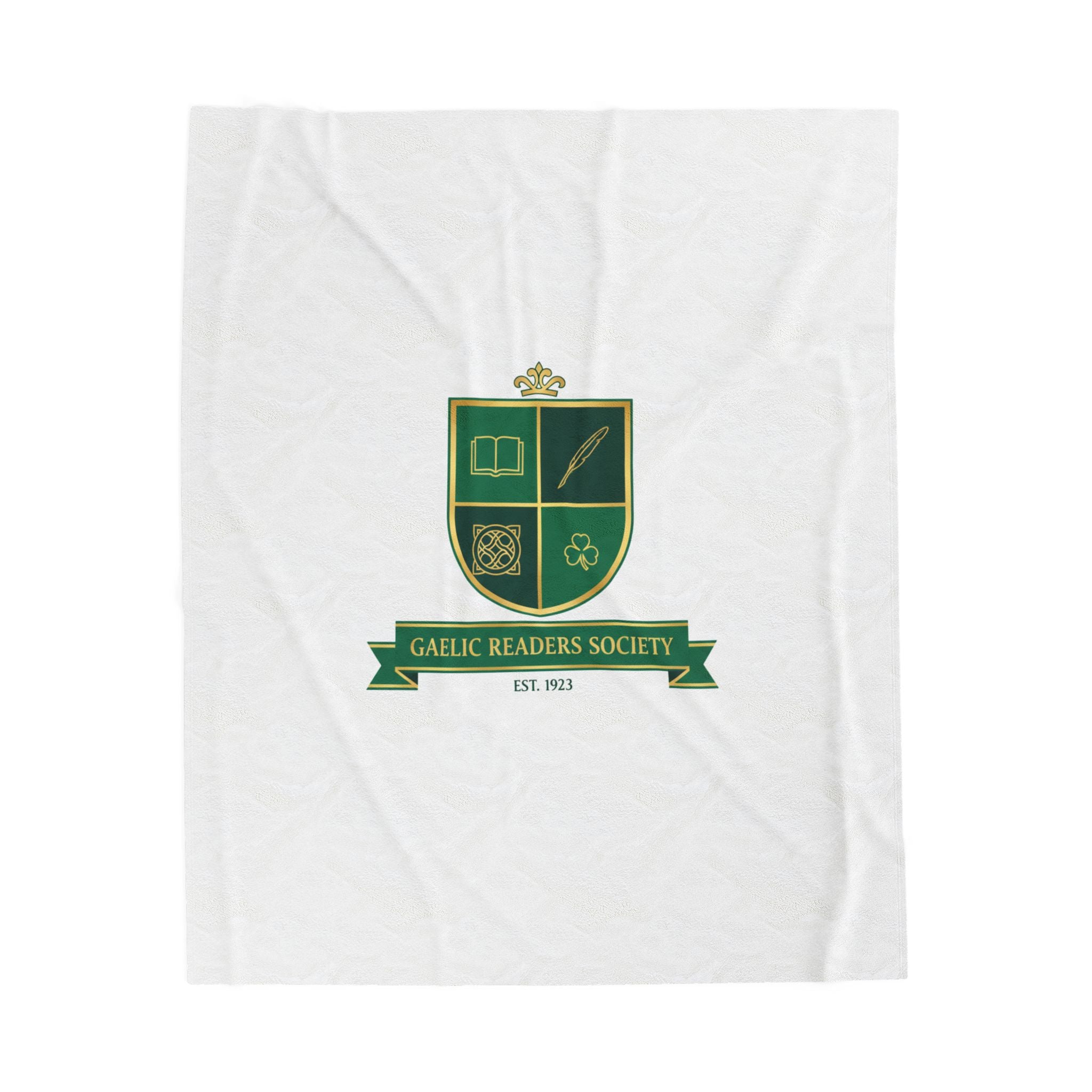 Celtic Crest Gaelic Readers Society Blanket | Irish heritage logo, Celtic knot 50" × 60"