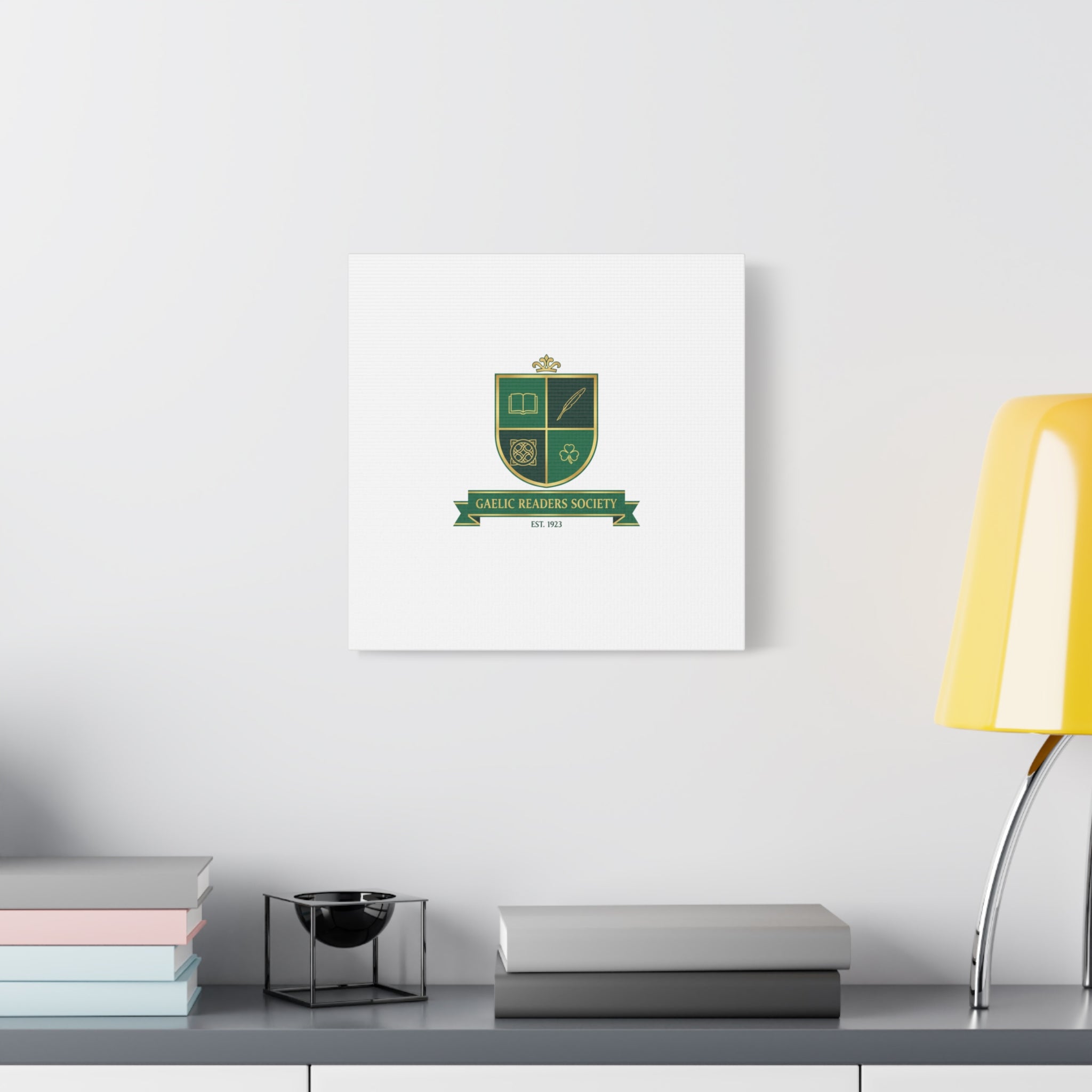 Gaelic Crest Shield Canvas | Celtic crest, Irish heritage logo 36" x 36" 1.25"
