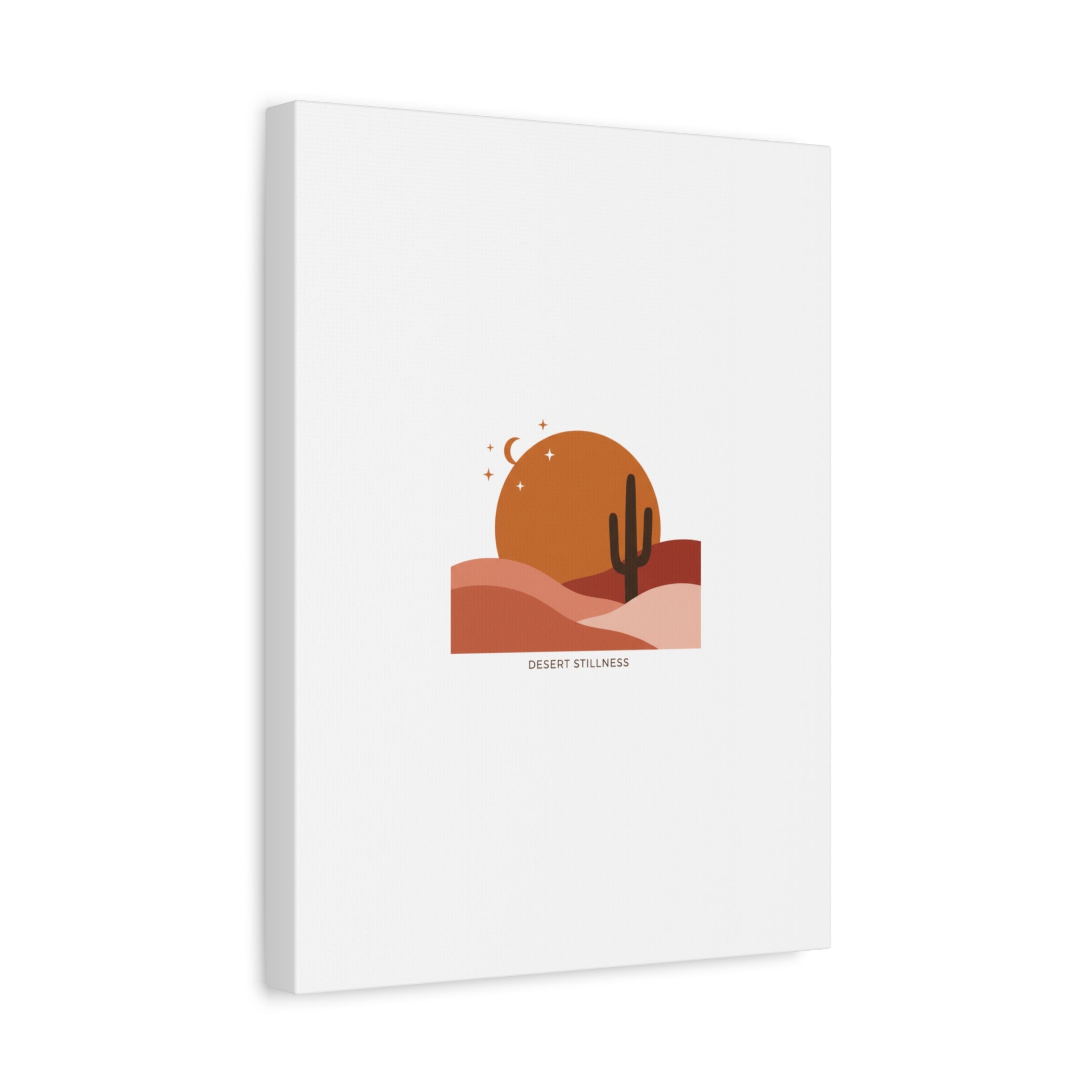 Desert Stillness Canvas, Desert Sunset Minimalist Mesa | Southwestern Art Print