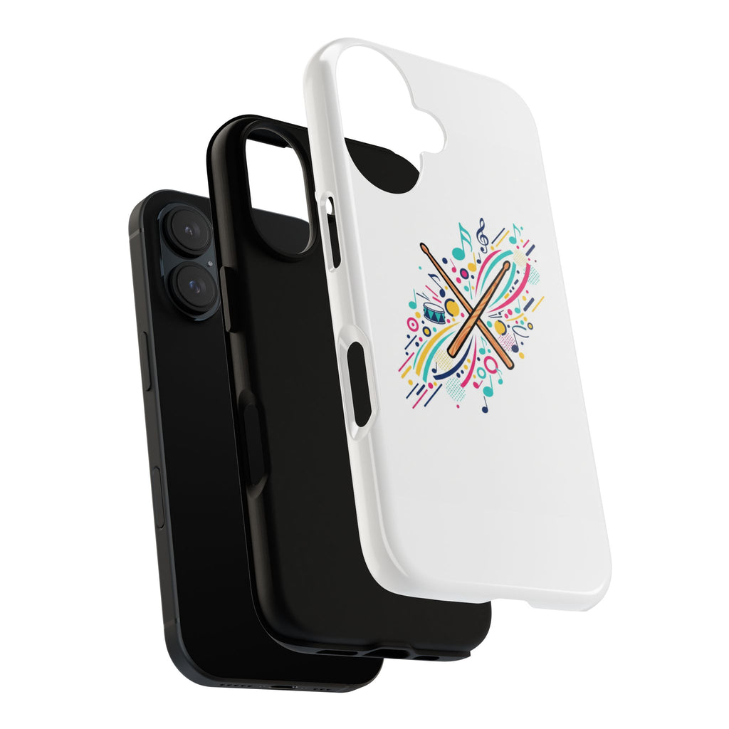 Colorful Drumsticks Illustration Phone Case | Music Percussion Art