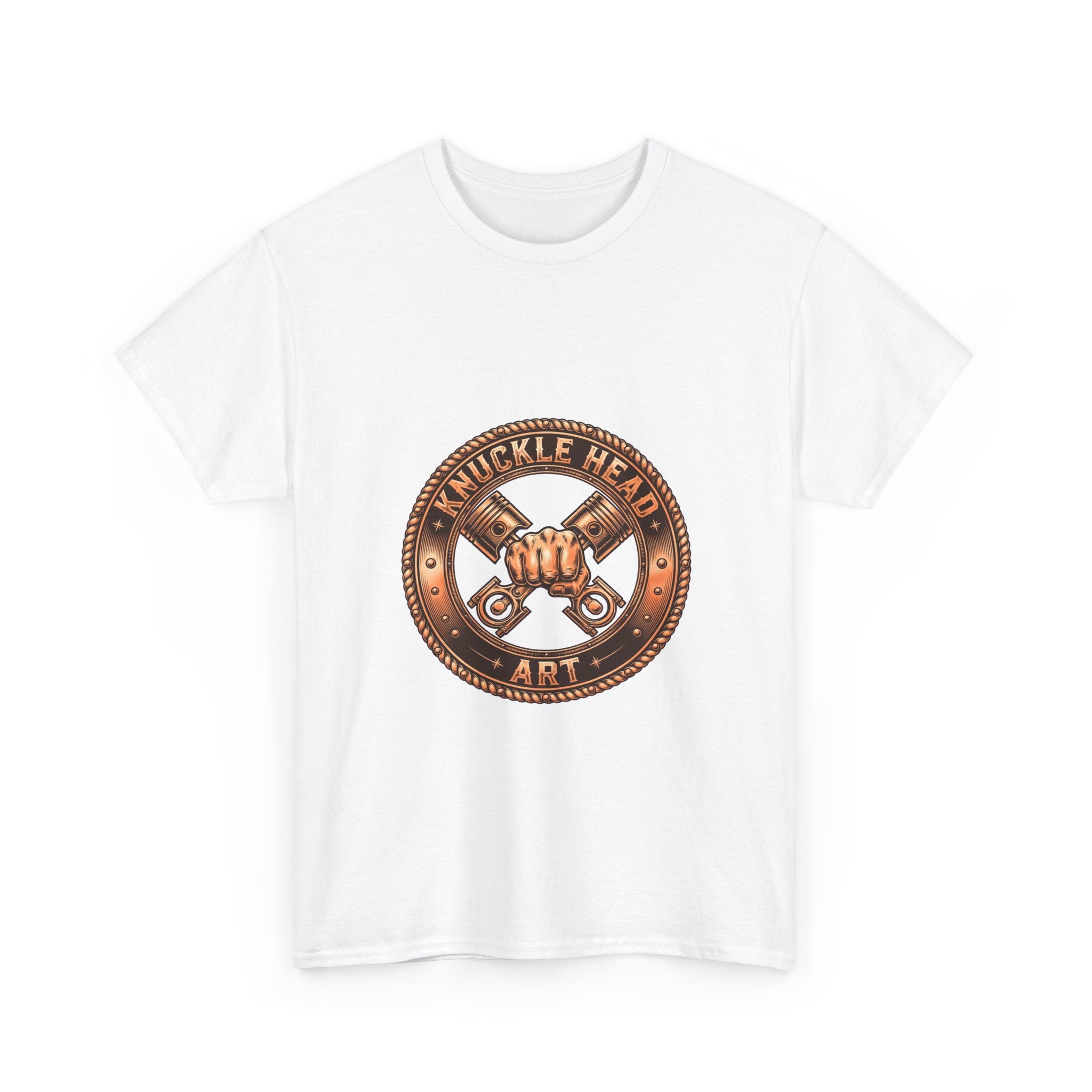Knucklehead Art Metal Emblem T‑Shirt