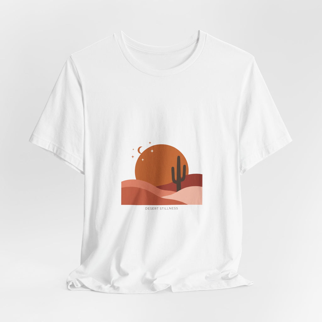 Desert Sunset Minimalist Mesa Tee | Southwestern art print, adobe-inspired Navy