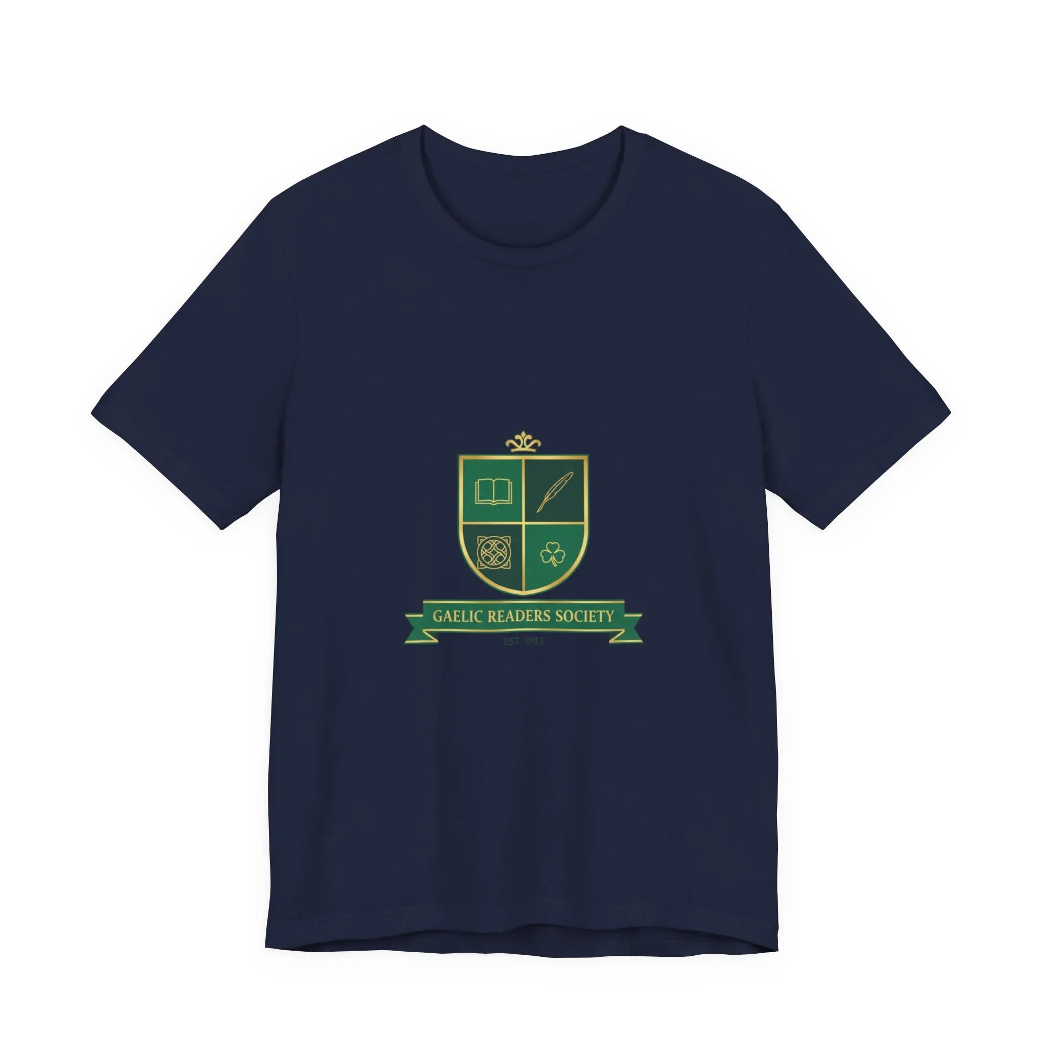 Celtic Crest Shield T-Shirt | Gaelic serif crest, Celtic knot logo Navy