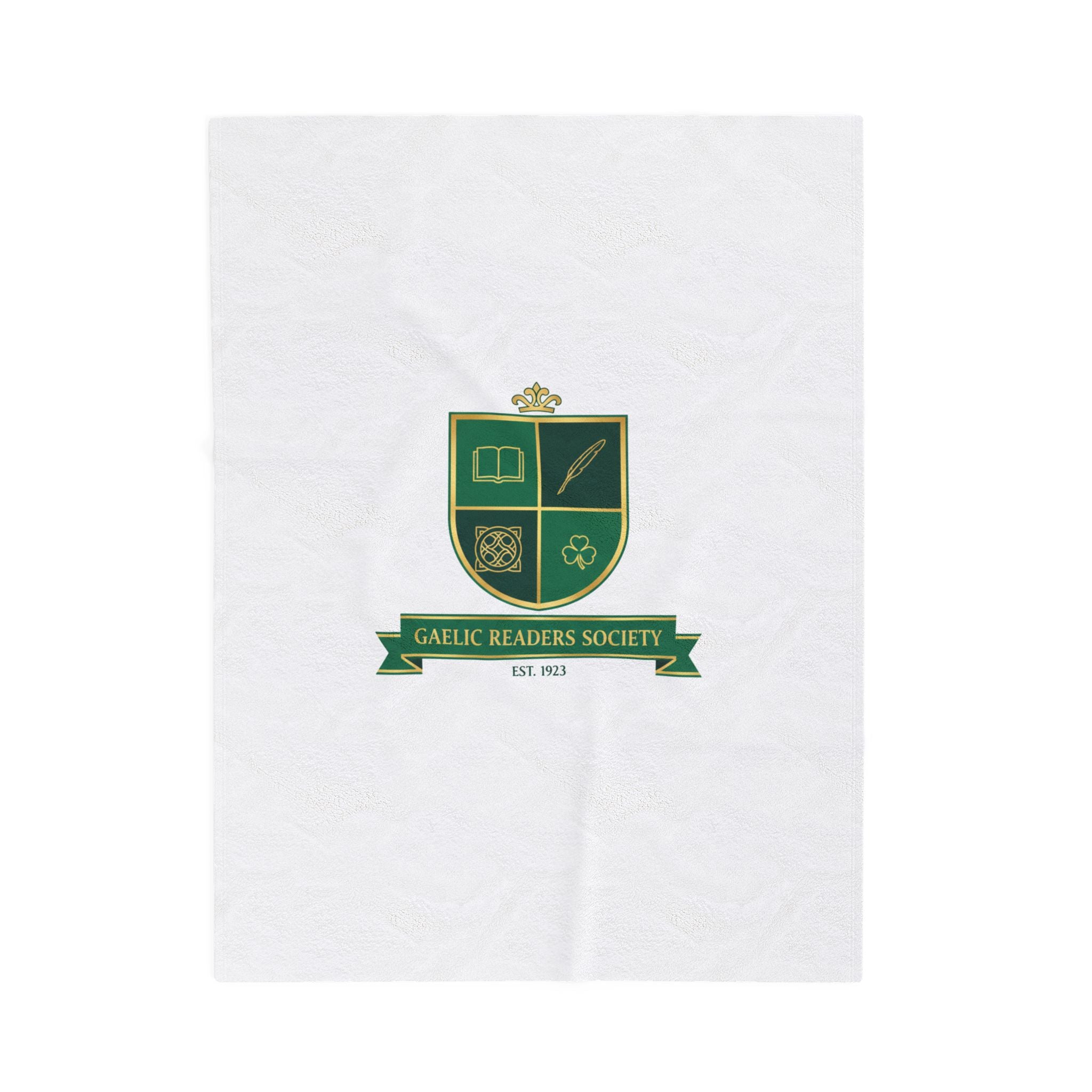 Celtic Crest Gaelic Readers Society Blanket | Irish heritage logo, Celtic knot 30" × 40"