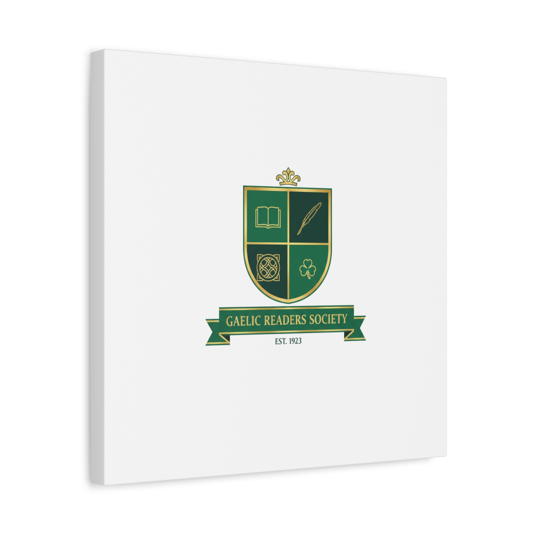 Gaelic Crest Shield Canvas | Celtic crest, Irish heritage logo 36" x 36" 1.25"