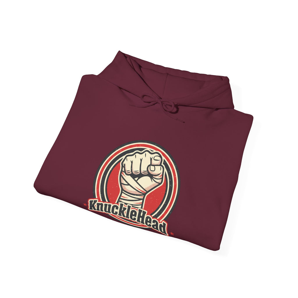 Knucklehead Fist Hoodie – Retro Boxing Punch Graphic Sweatshirt