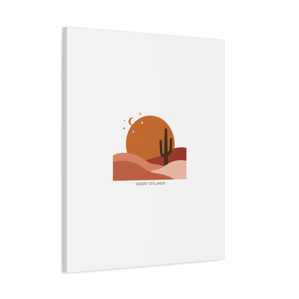 Desert Stillness Canvas, Desert Sunset Minimalist Mesa | Southwestern Art Print 36" x 36" 1.25"