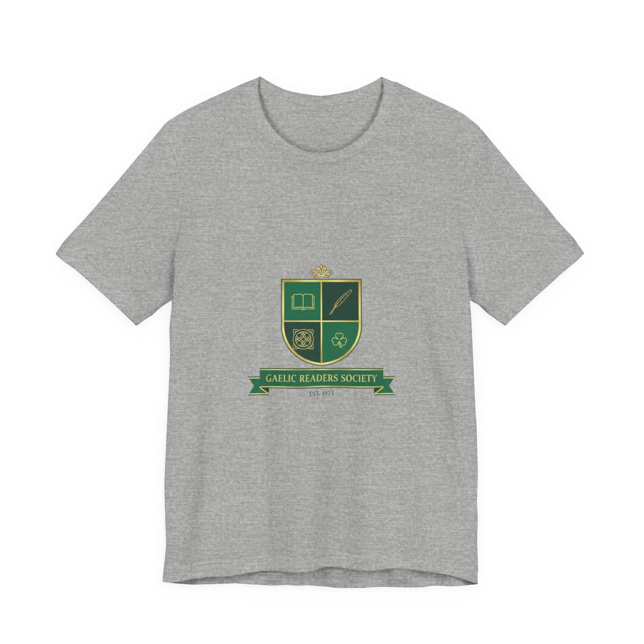 Celtic Crest Shield T-Shirt | Gaelic serif crest, Celtic knot logo Athletic Heather