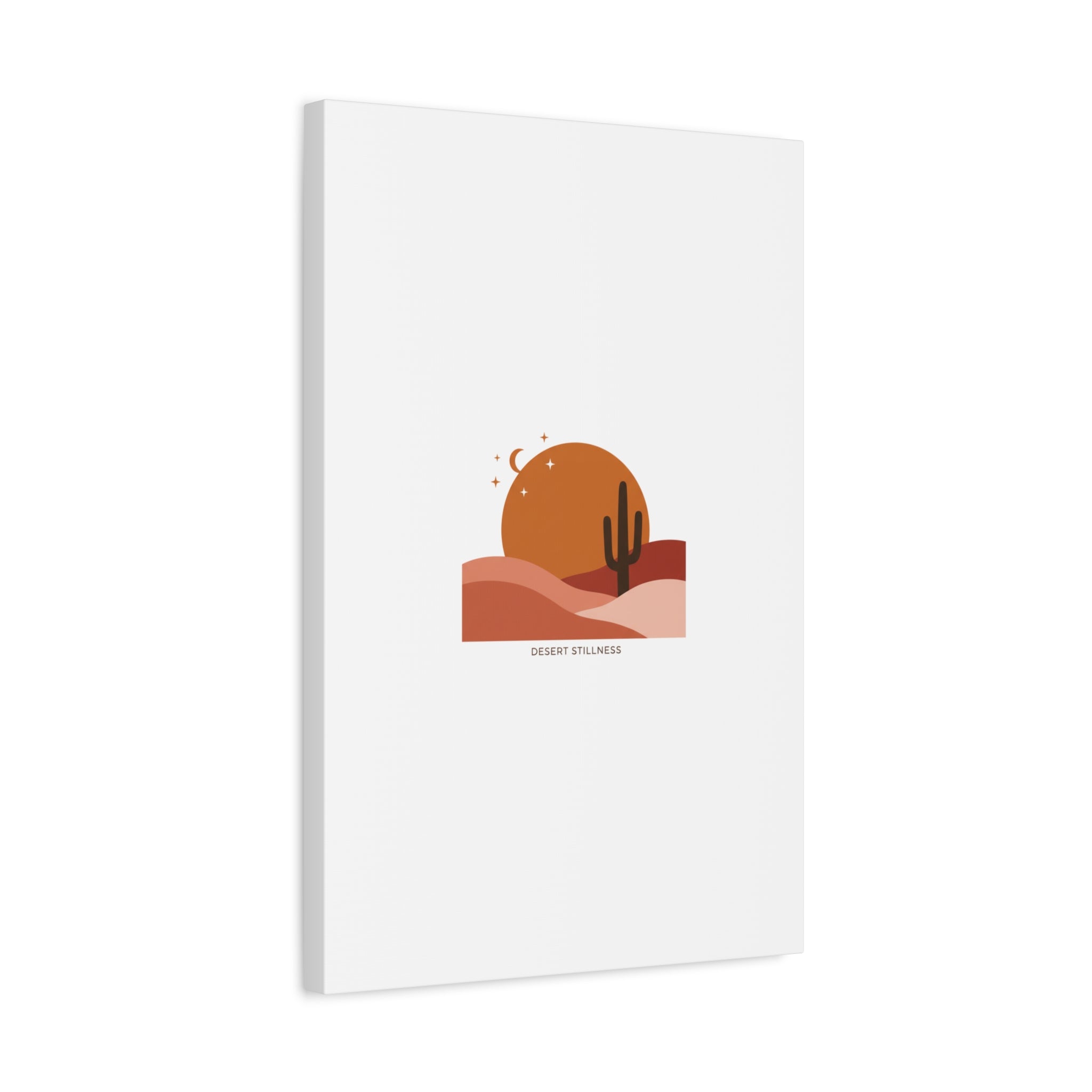 Desert Stillness Canvas, Desert Sunset Minimalist Mesa | Southwestern Art Print