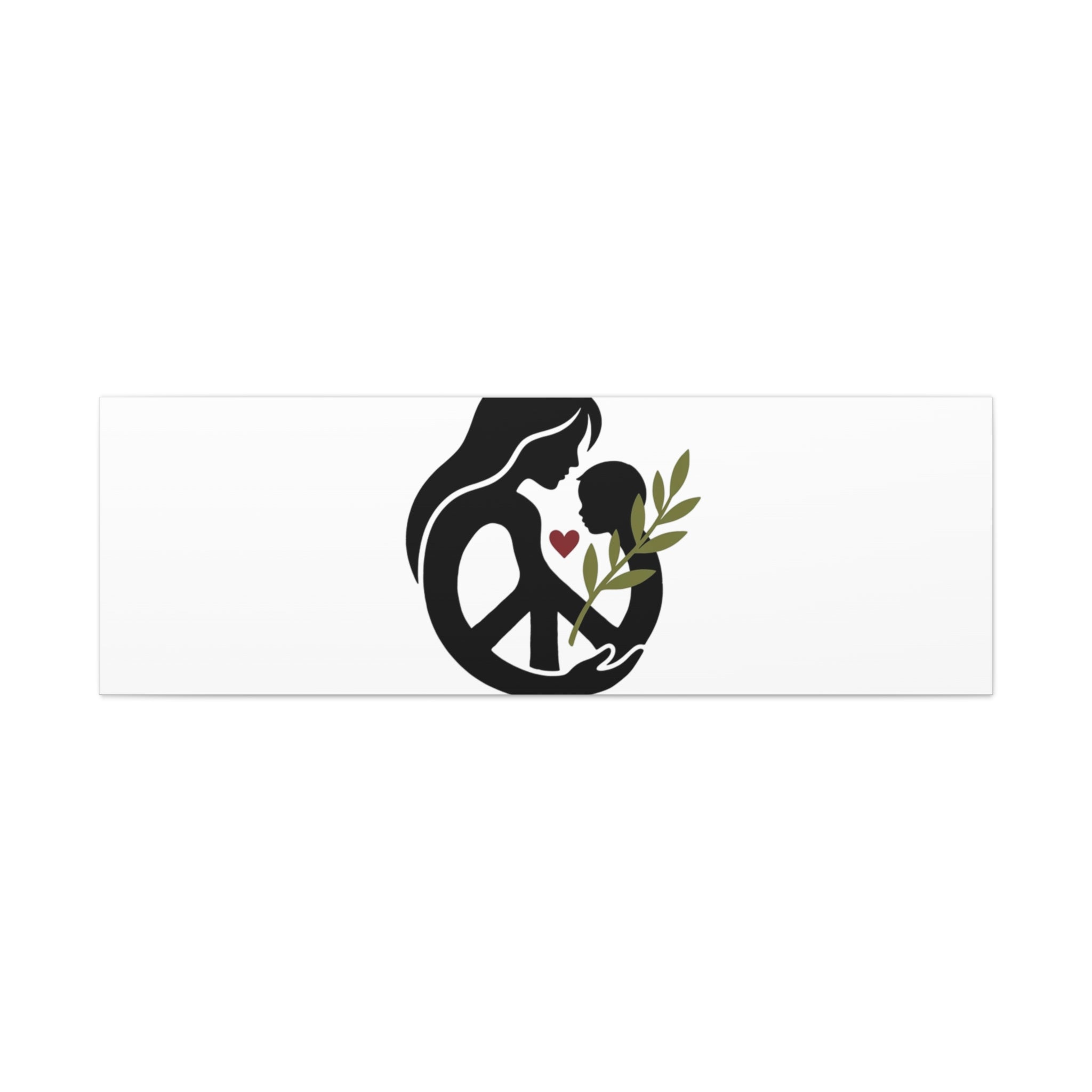No More War Canvas, Anti-War Peace Protest Wall Art | Solidarity Ceasefire. 60" x 20" (Horizontal) 1.25"