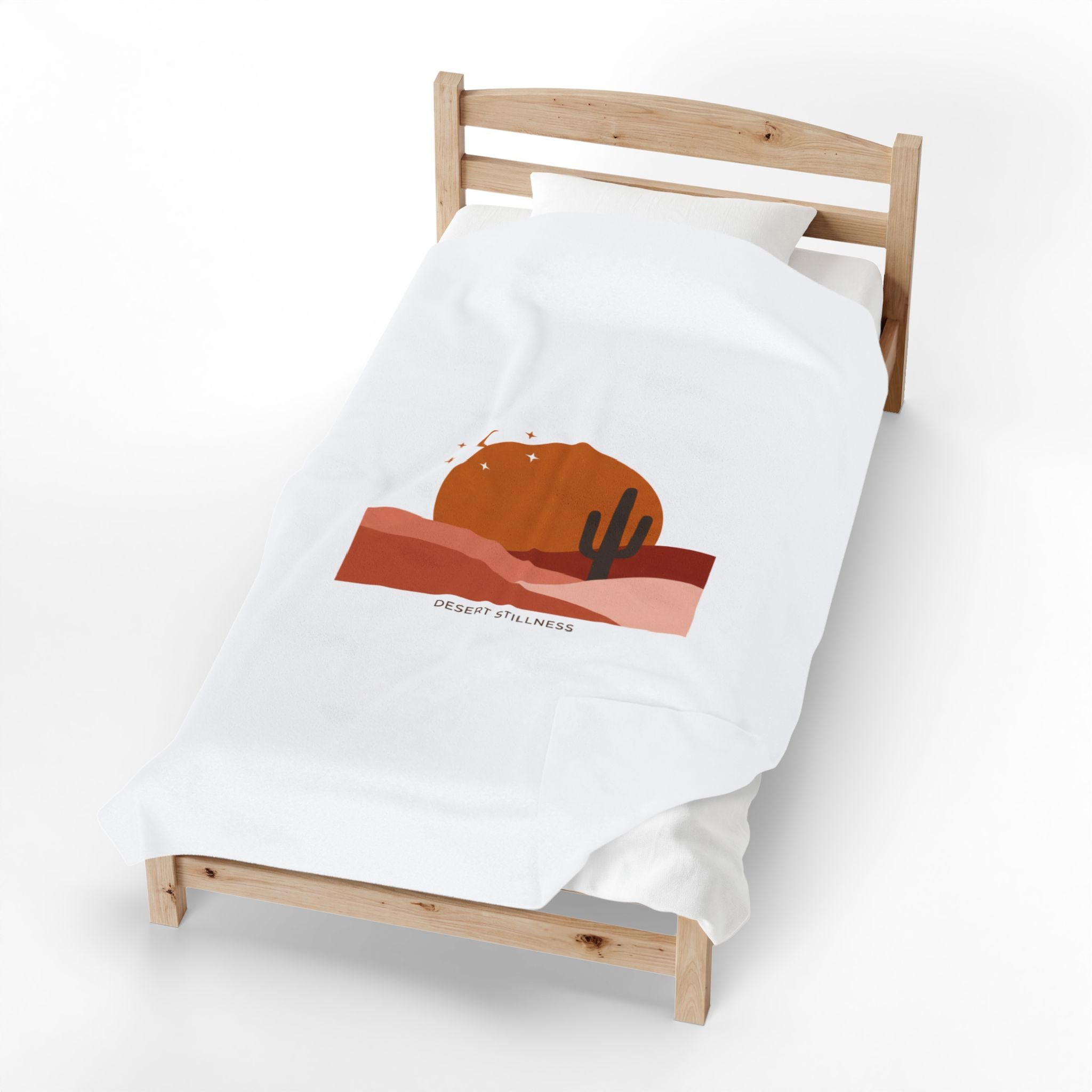 Desert Sunset Mesa Throw Blanket | Southwestern minimalist, adobe-inspired wall art