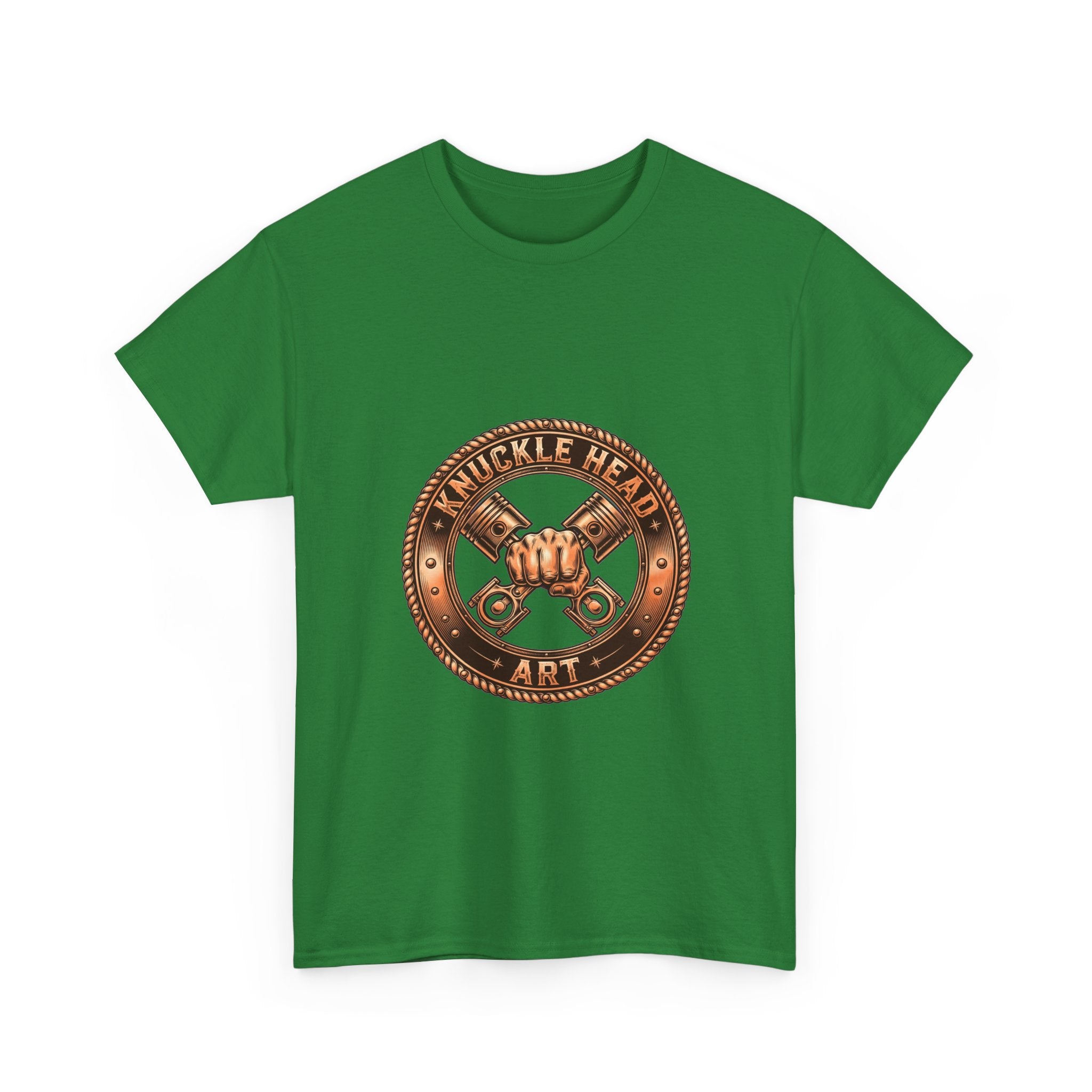 Knucklehead Art Metal Emblem T‑Shirt