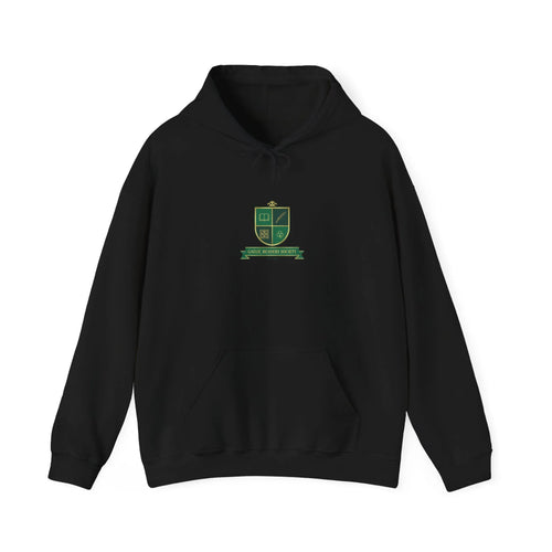 Celtic Crest Hoodie | Gaelic serif crest, Irish heritage logo Black