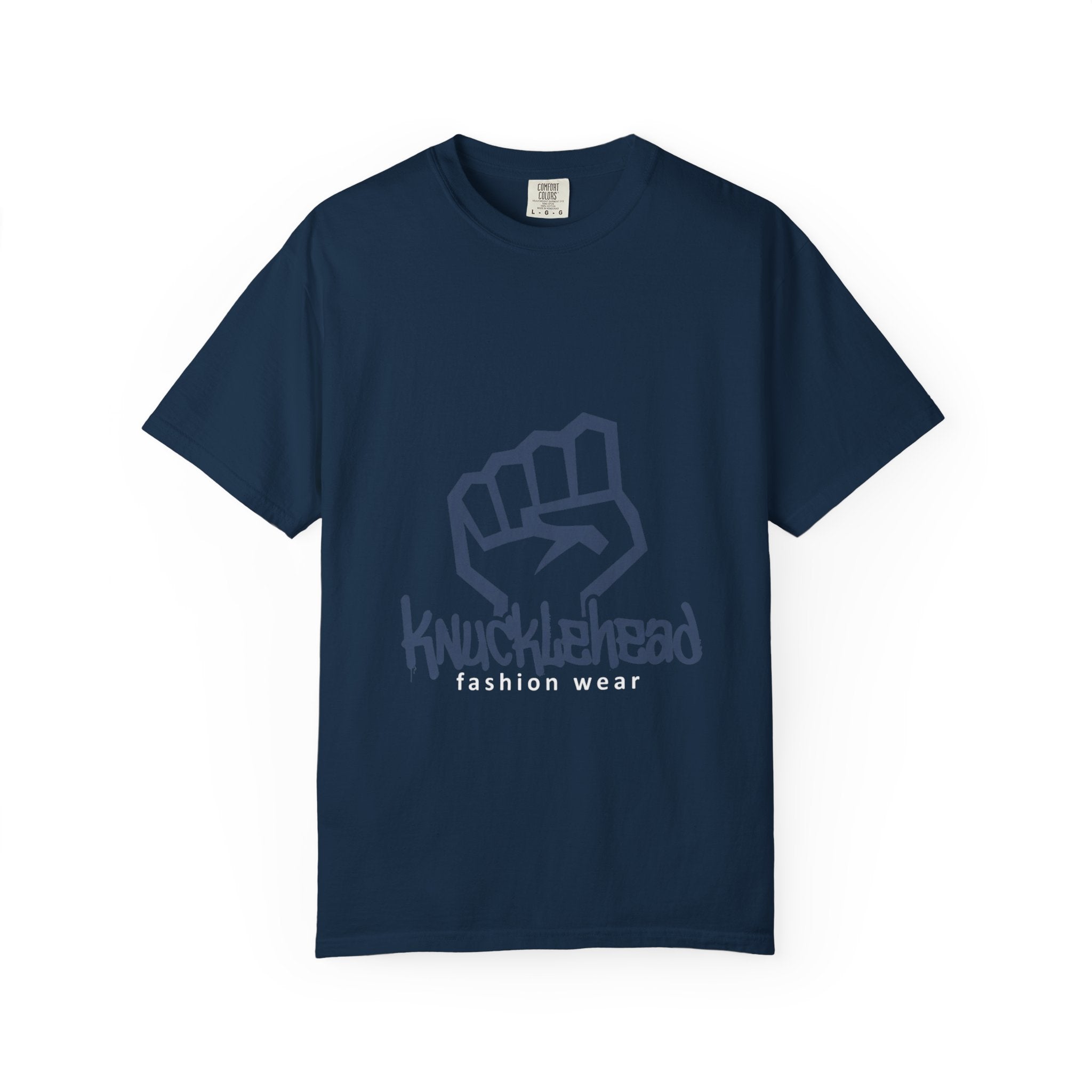 Knucklehead Fist Graphic T-Shirt — Casual Streetwear Tee True Navy