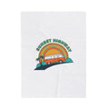 Sunset Highway van graphic Velveteen Blanket | 70s sunset, retro surf postcard