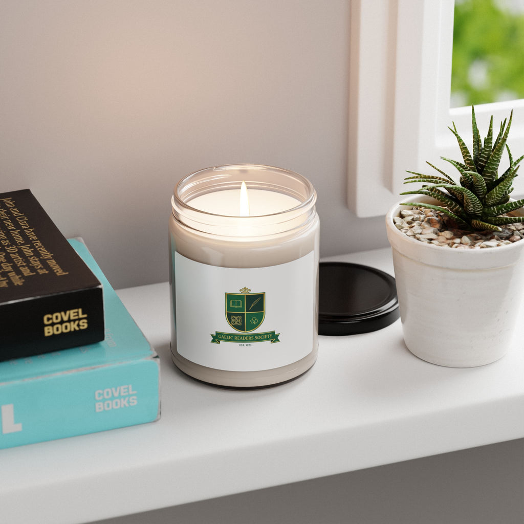 Celtic Crest Soy Candle | Gaelic serif crest, Irish heritage logo White Sage and Lavender 9oz