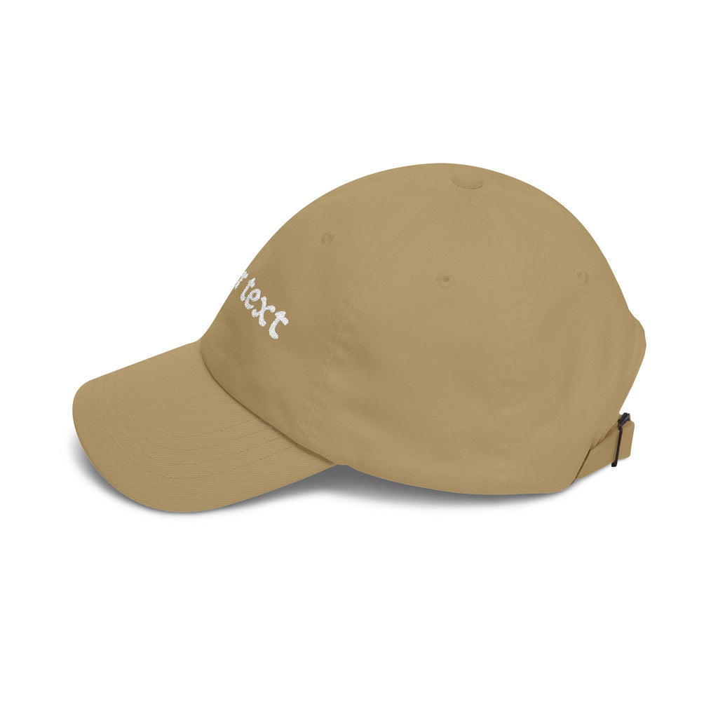 Custom Script Text Dad Cap | Personalized Embroidered Baseball Hat Cranberry One size