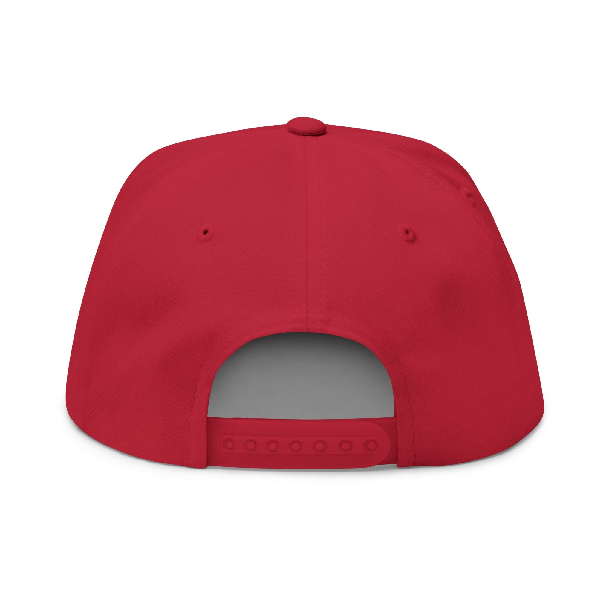 Embroidered Gold Eagle Flat Bill Cap