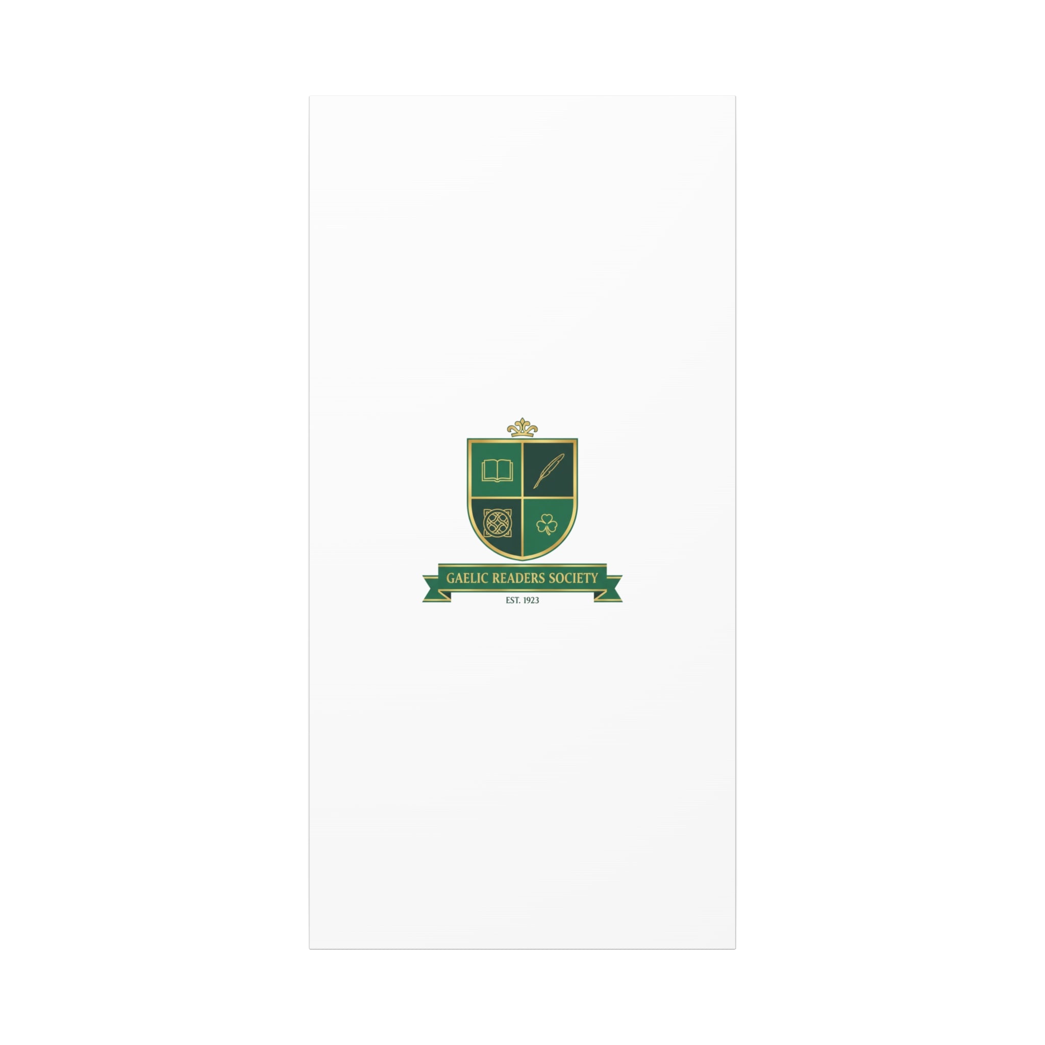 Gaelic Crest Shield Canvas | Celtic crest, Irish heritage logo 24″ x 48″ (Vertical) 1.25"