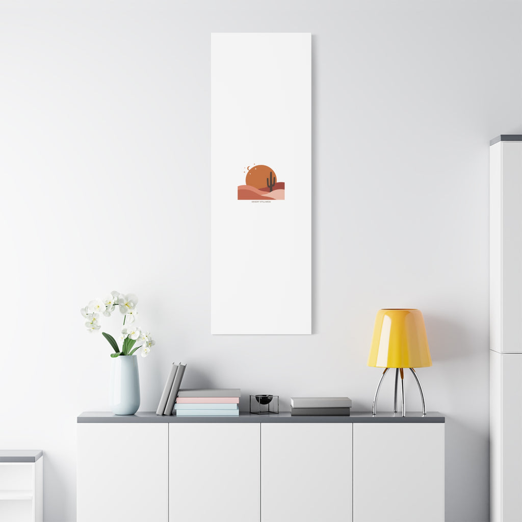 Desert Stillness Canvas, Desert Sunset Minimalist Mesa | Southwestern Art Print 36" x 36" 1.25"