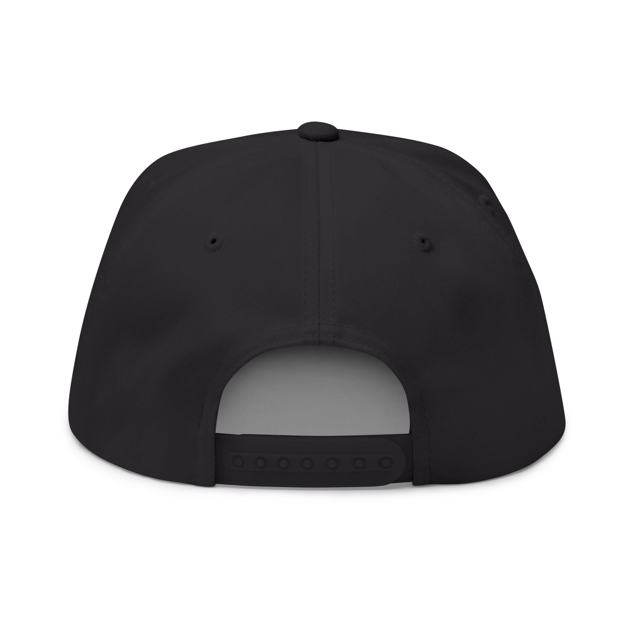 Embroidered Gold Eagle Flat Bill Cap