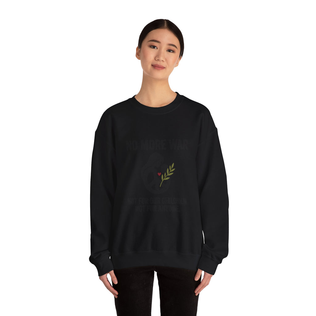 No More War Sweatshirt | Anti-War, Peace, Ceasefire, Solidarity Protest. Navy