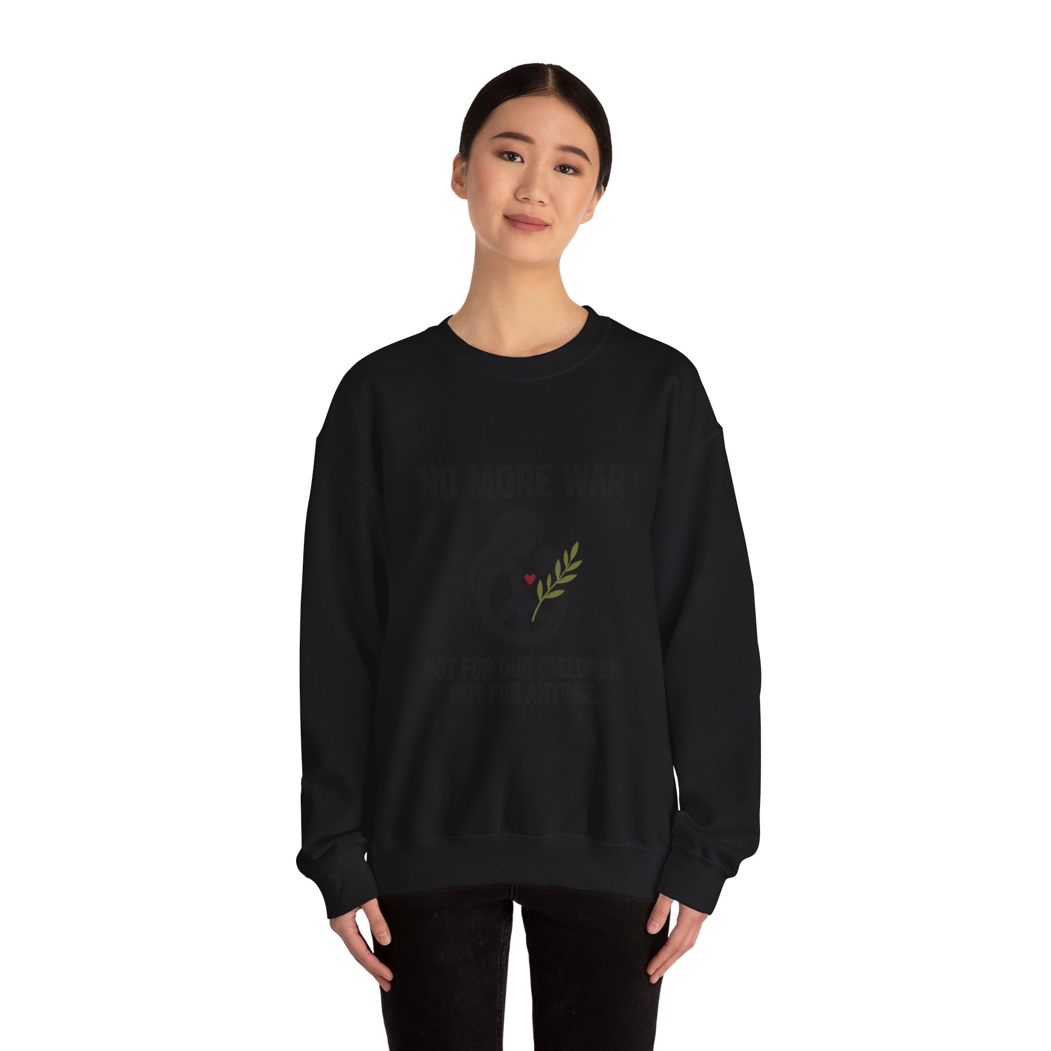 No More War Sweatshirt | Anti-War, Peace, Ceasefire, Solidarity Protest. Navy