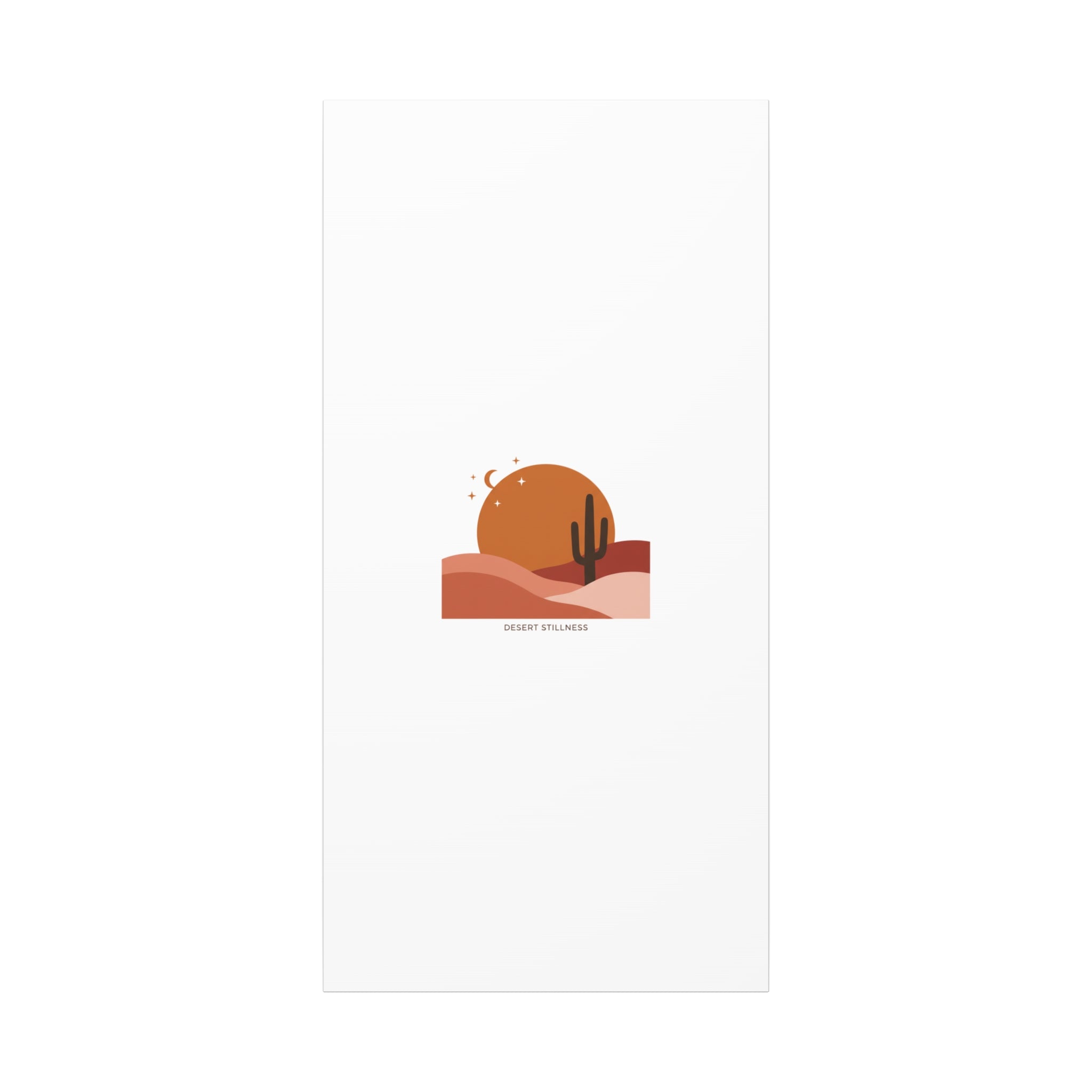 Desert Stillness Canvas, Desert Sunset Minimalist Mesa | Southwestern Art Print 24″ x 48″ (Vertical) 1.25"